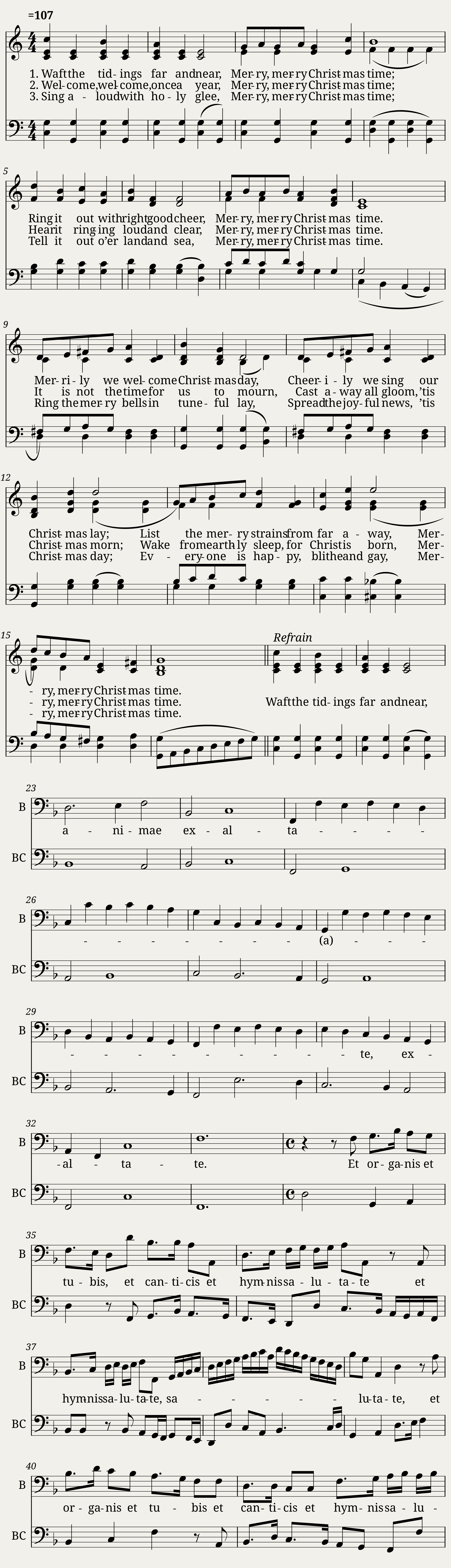 Merry merry christmas time - Frederick W. Peace