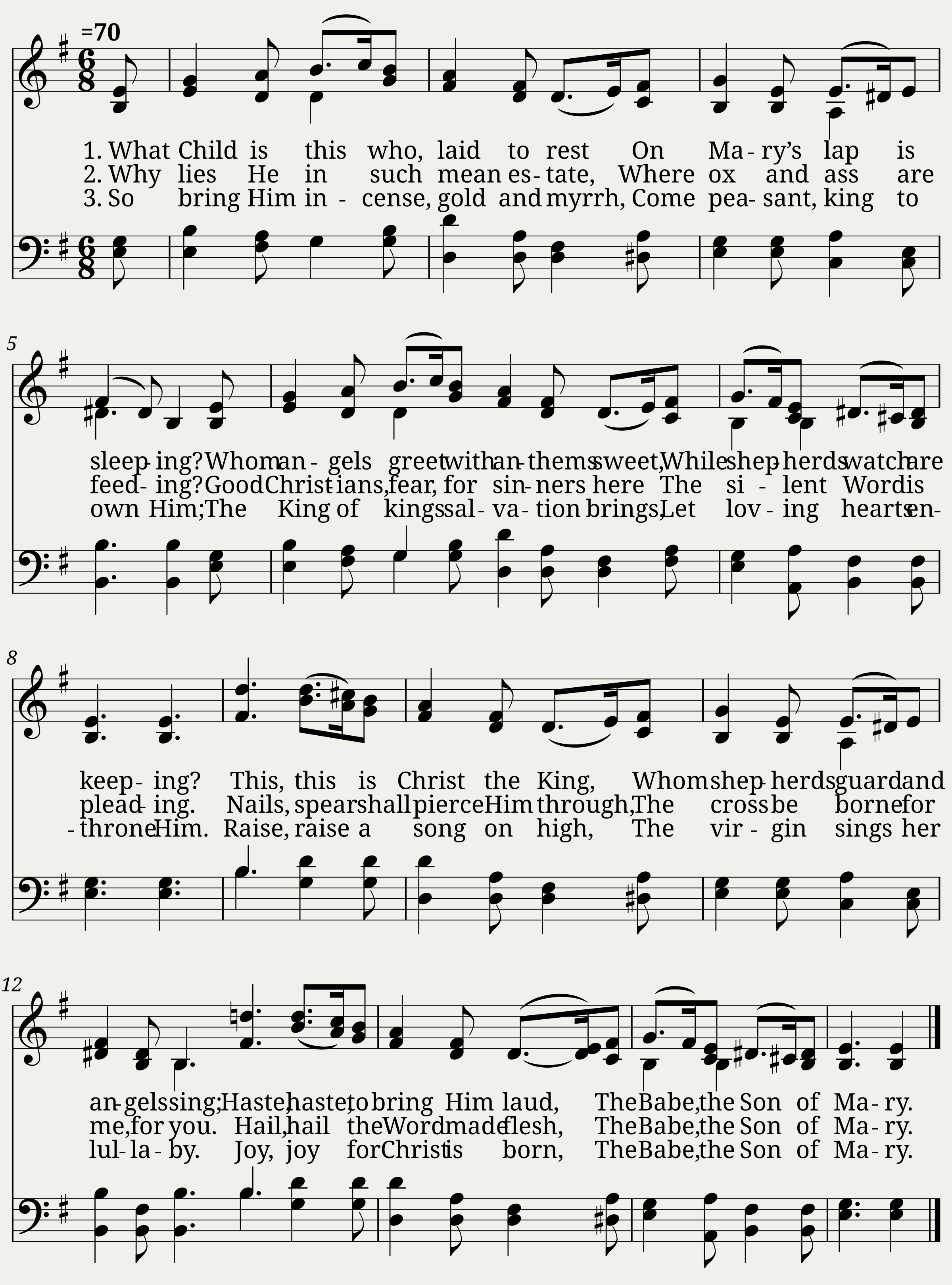 What child is this? - Greensleeves 16th Century English melody.