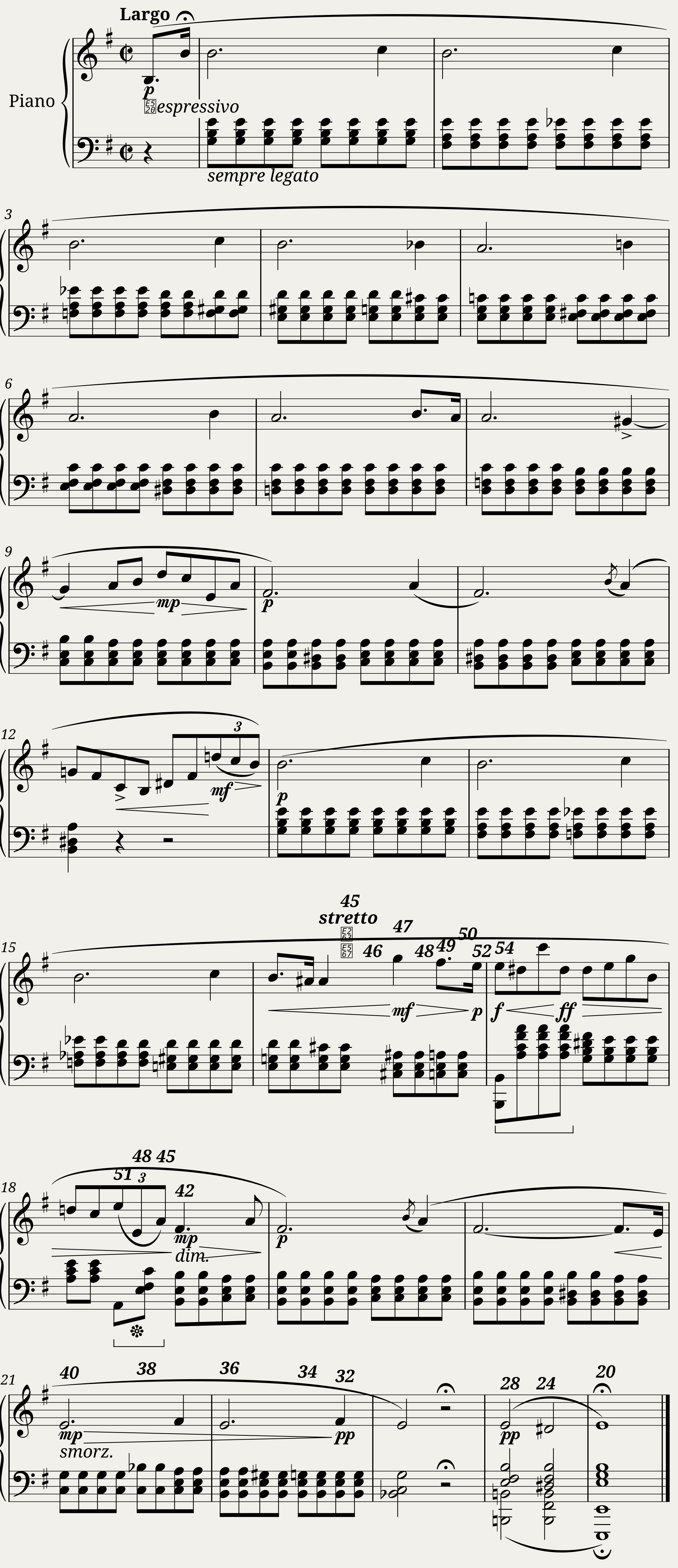 Prlude Opus 28 No. 4 in E Minor Chopin