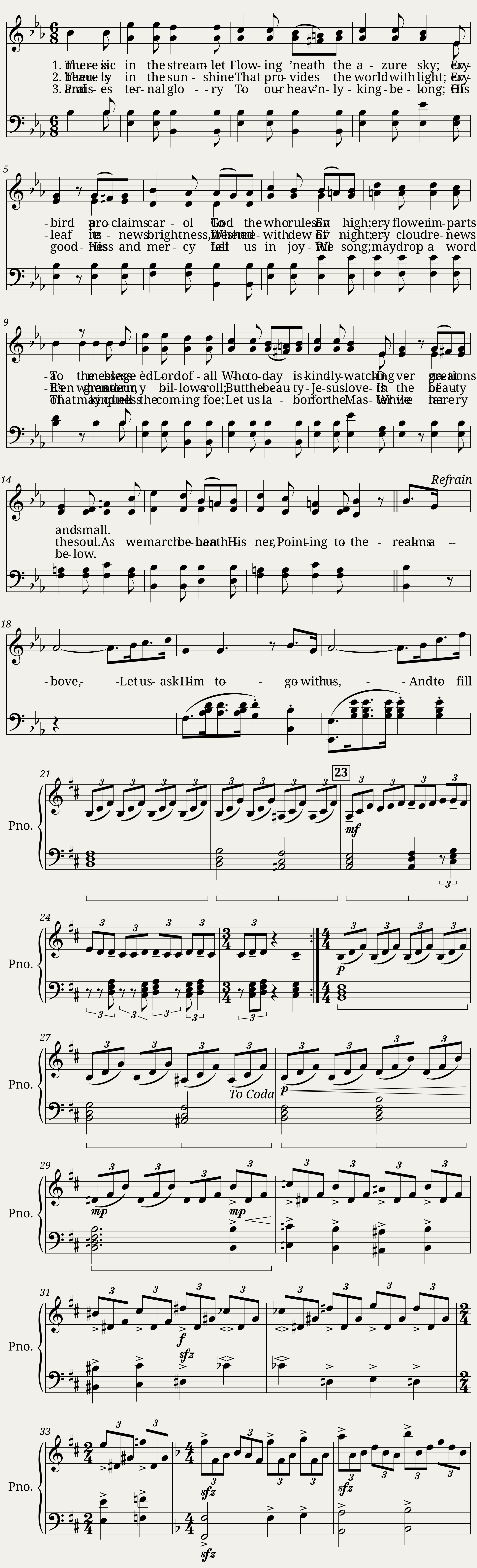 There is music in the streamlet - Adam Geibel