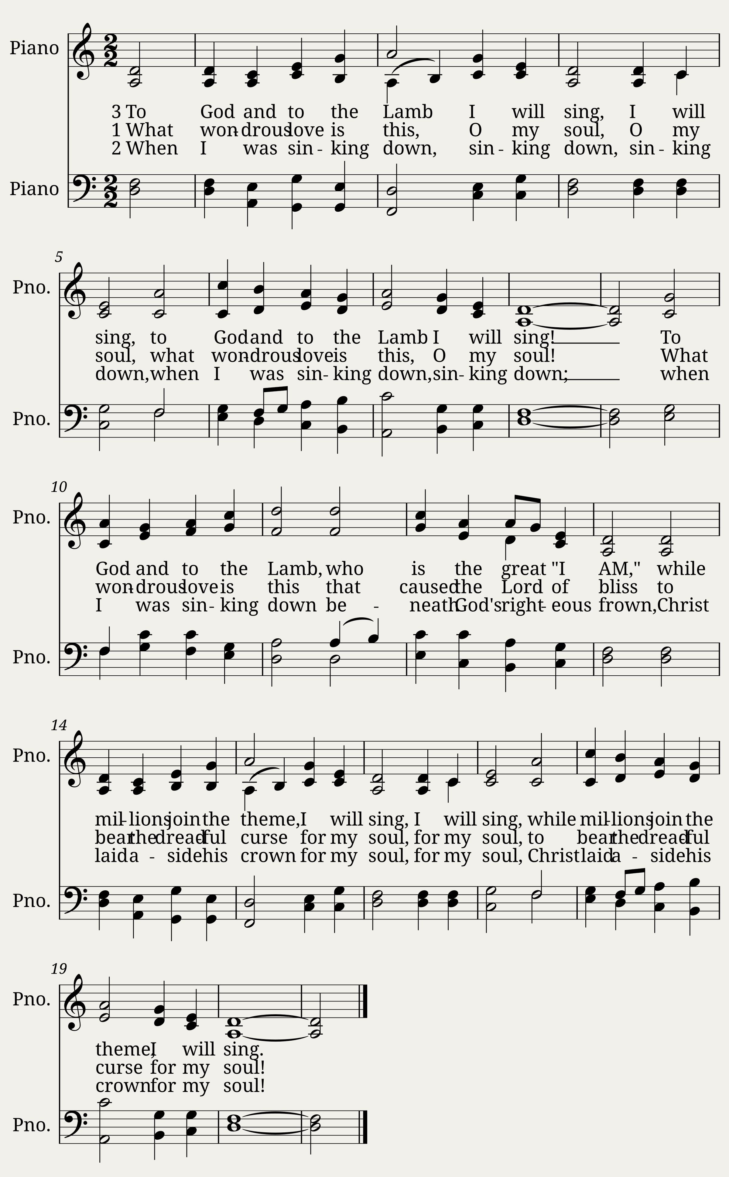 WONDROUS LOVE (Southern Harmony)