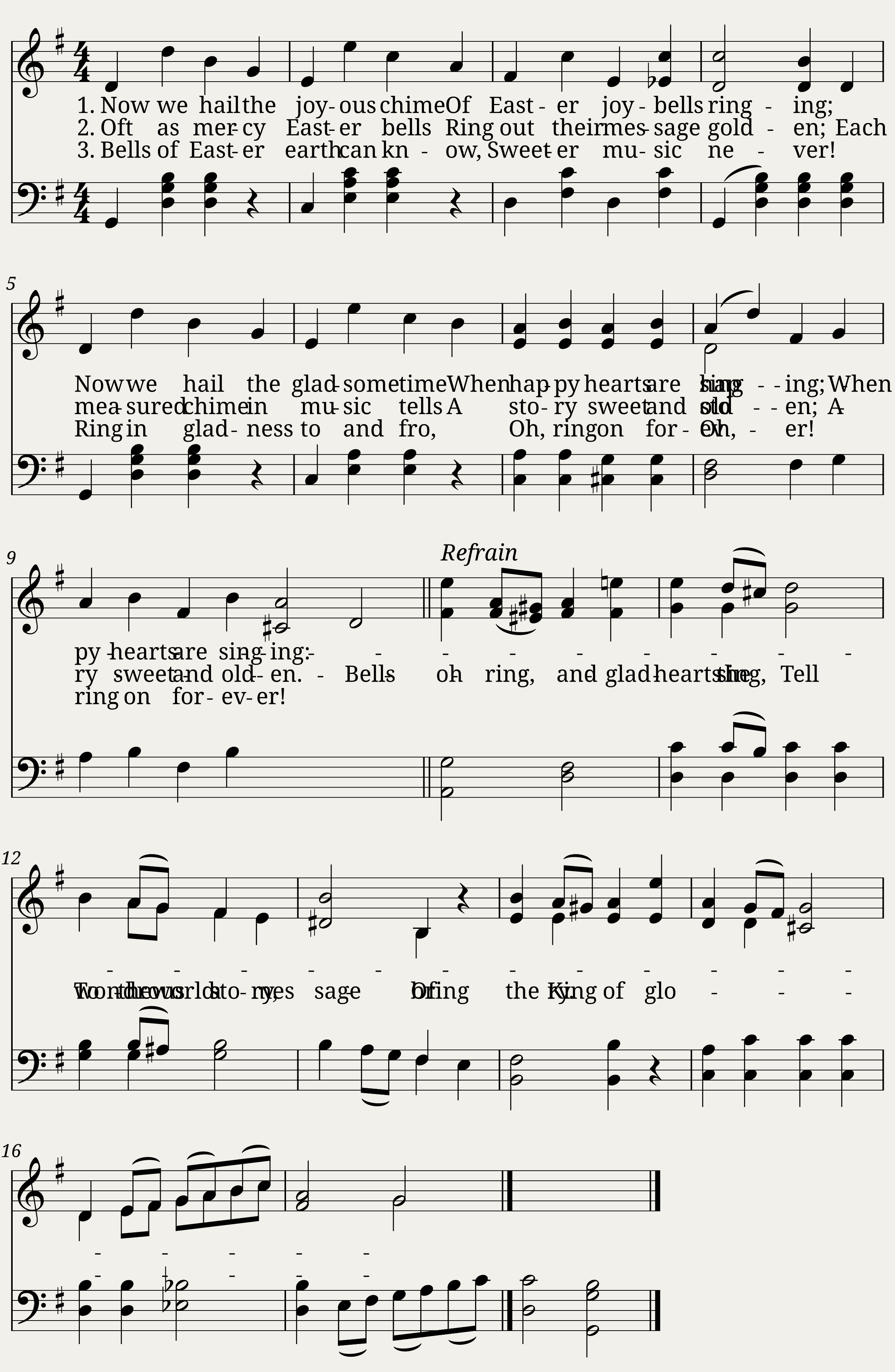 Now we hail the joyous chime - Adam Geibel