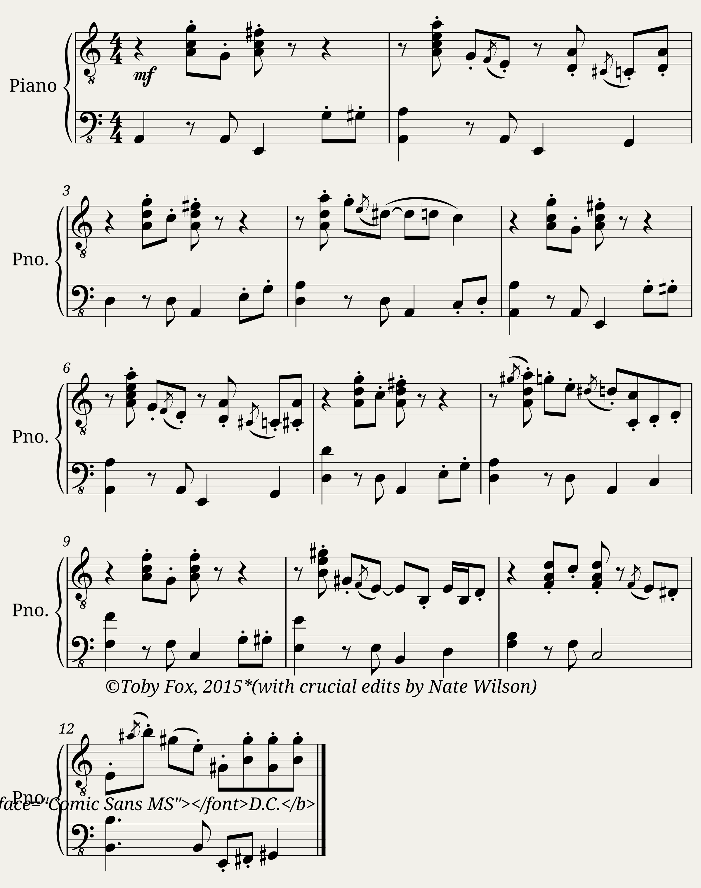 sans. (from Undertale for piano)