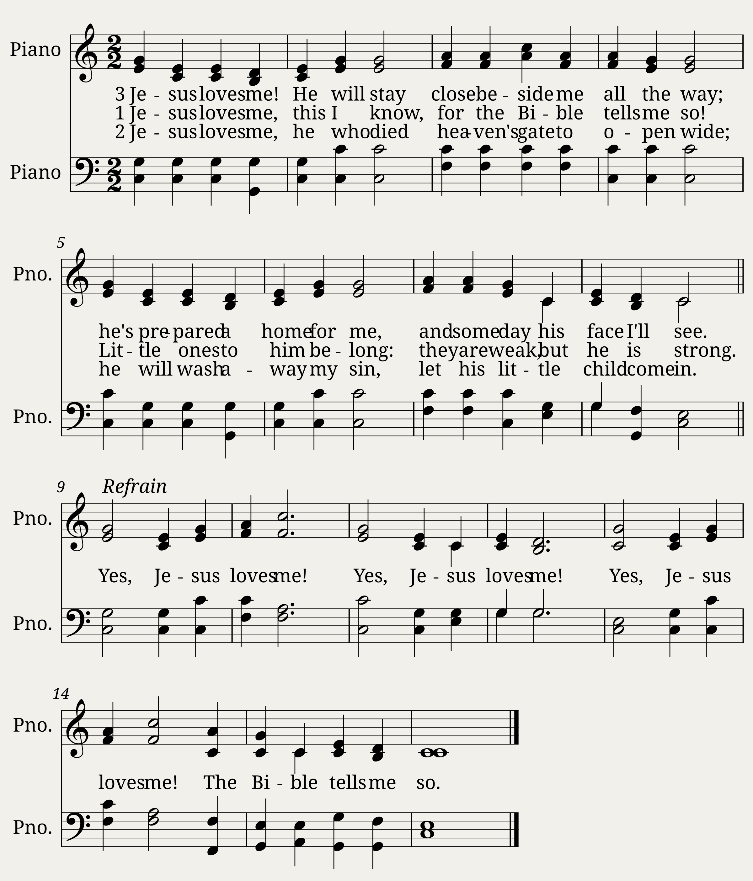 Jesus loves me! this I know - William B. Bradbury