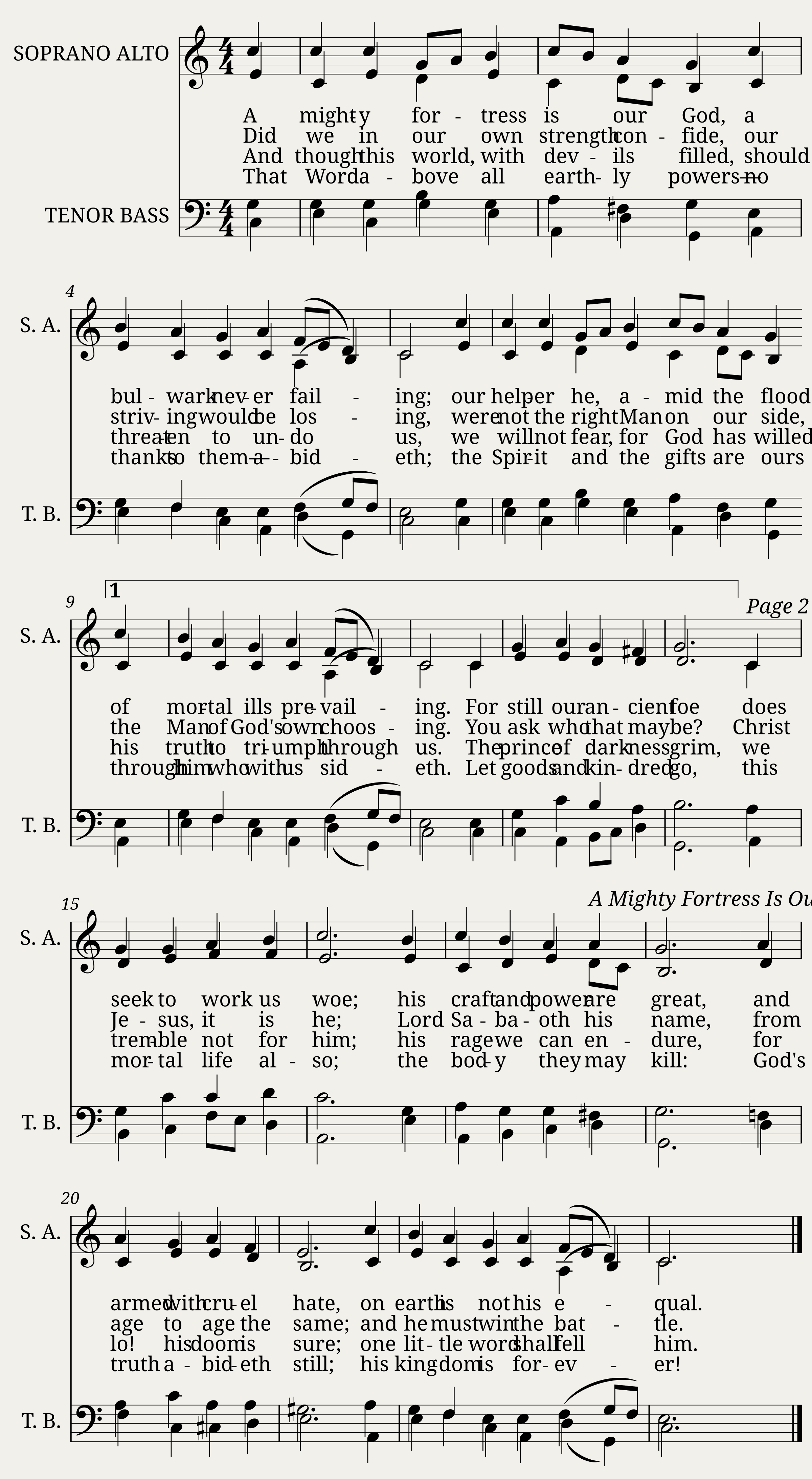 Ein Feste Burg - Martin Luther
