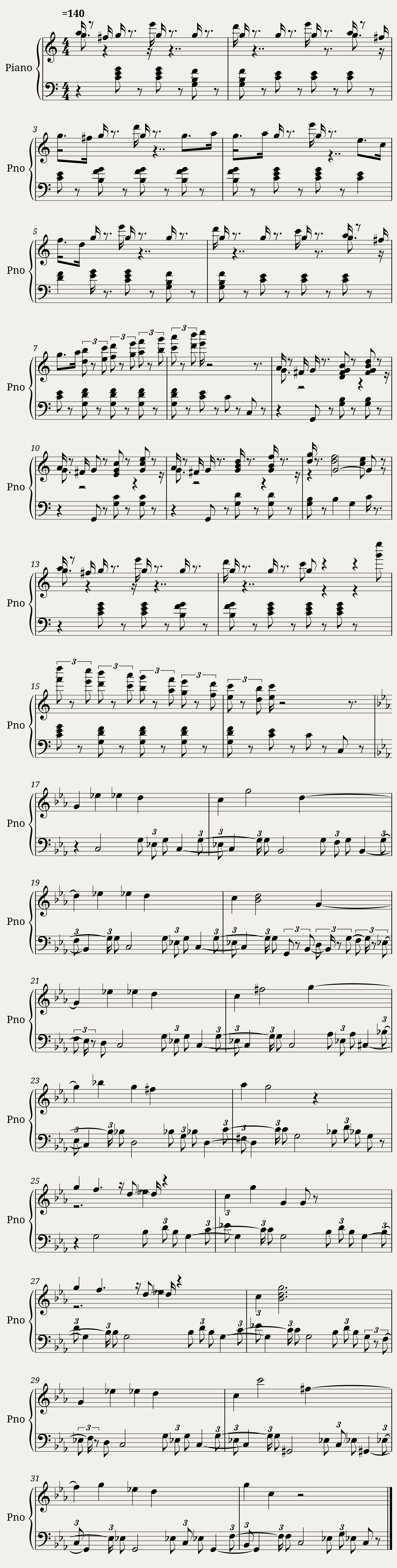 50 Melodische Übungsstücke, No. 1