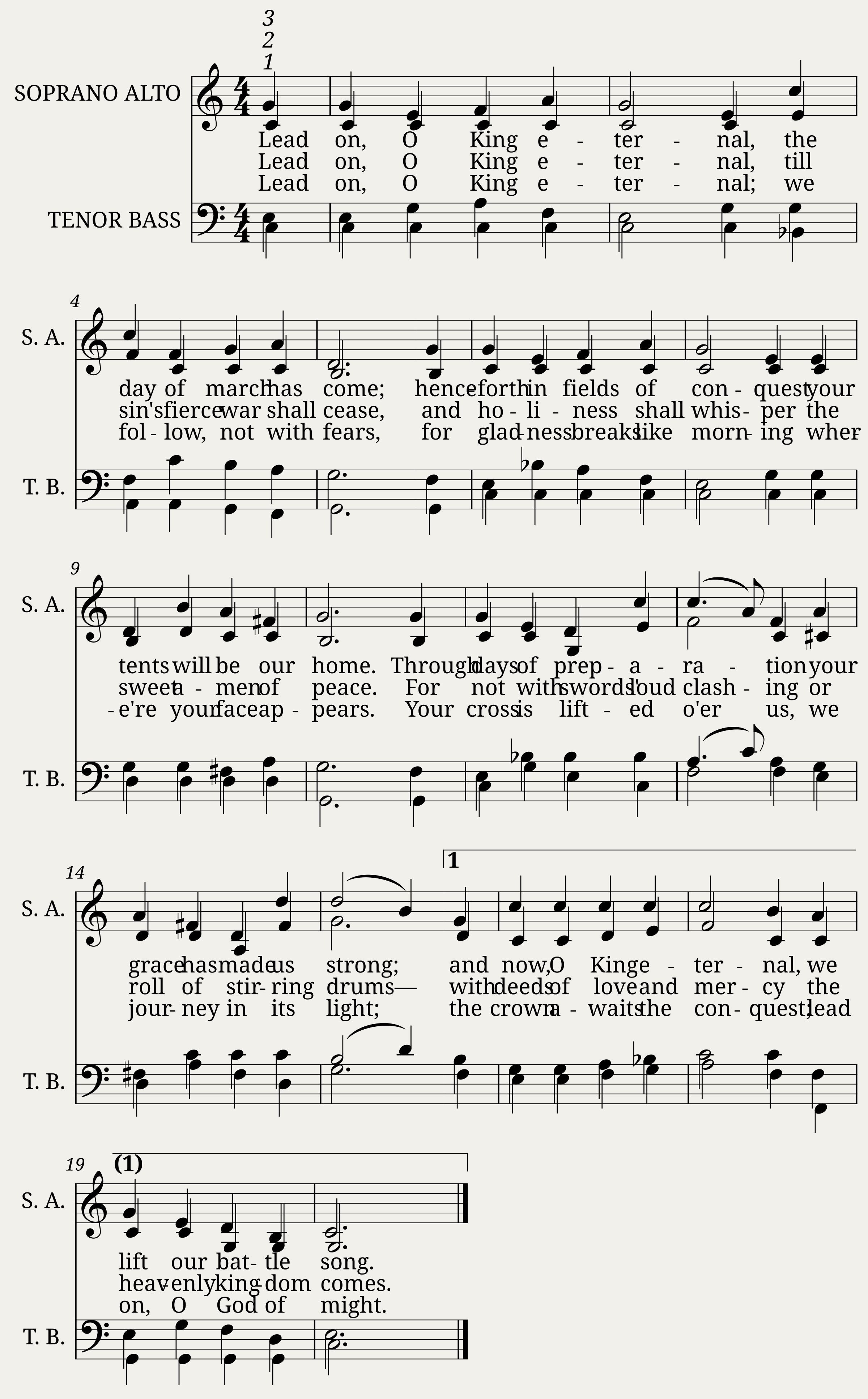 Lead on O King Eternal - Ernest W. Shurtleff