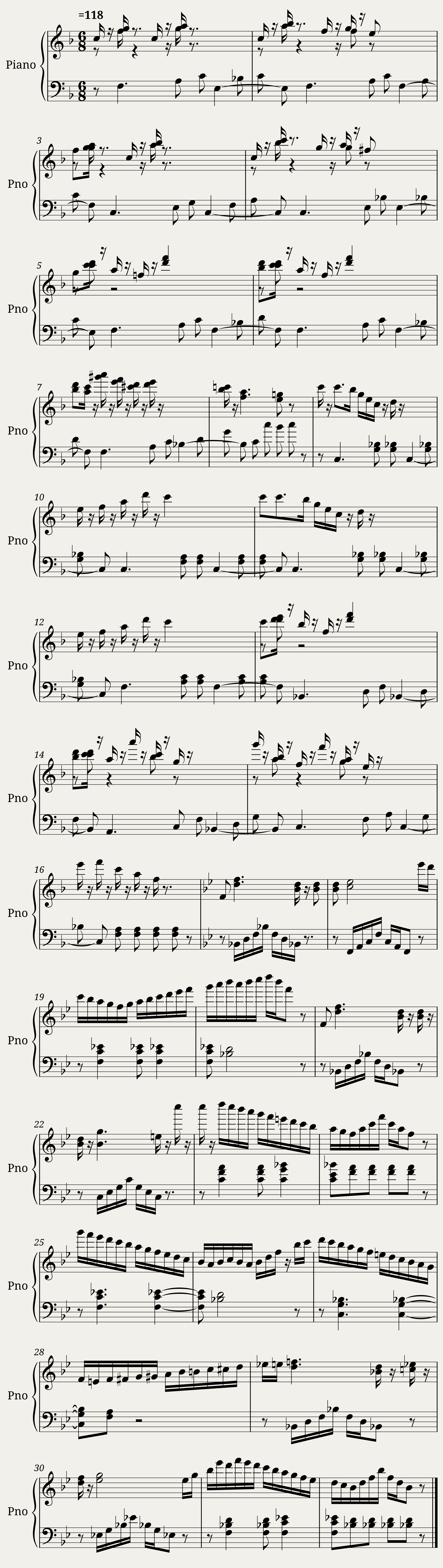 50 Melodische Übungsstücke, No. 2