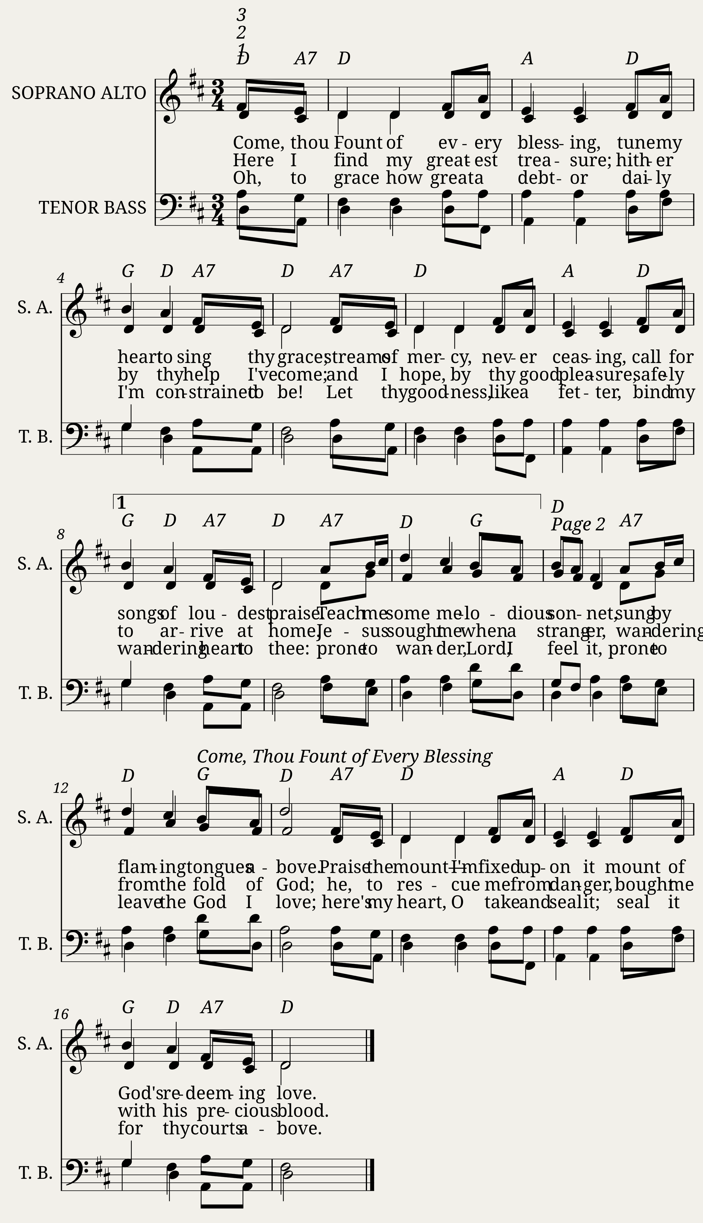 Come Thou Fount of Every Blessing - Robert Robinson