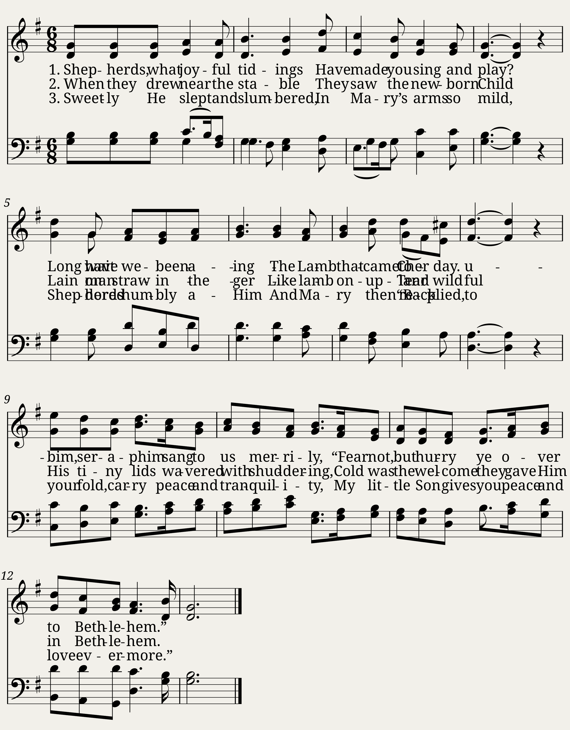 Shepherds what joyful tidings
