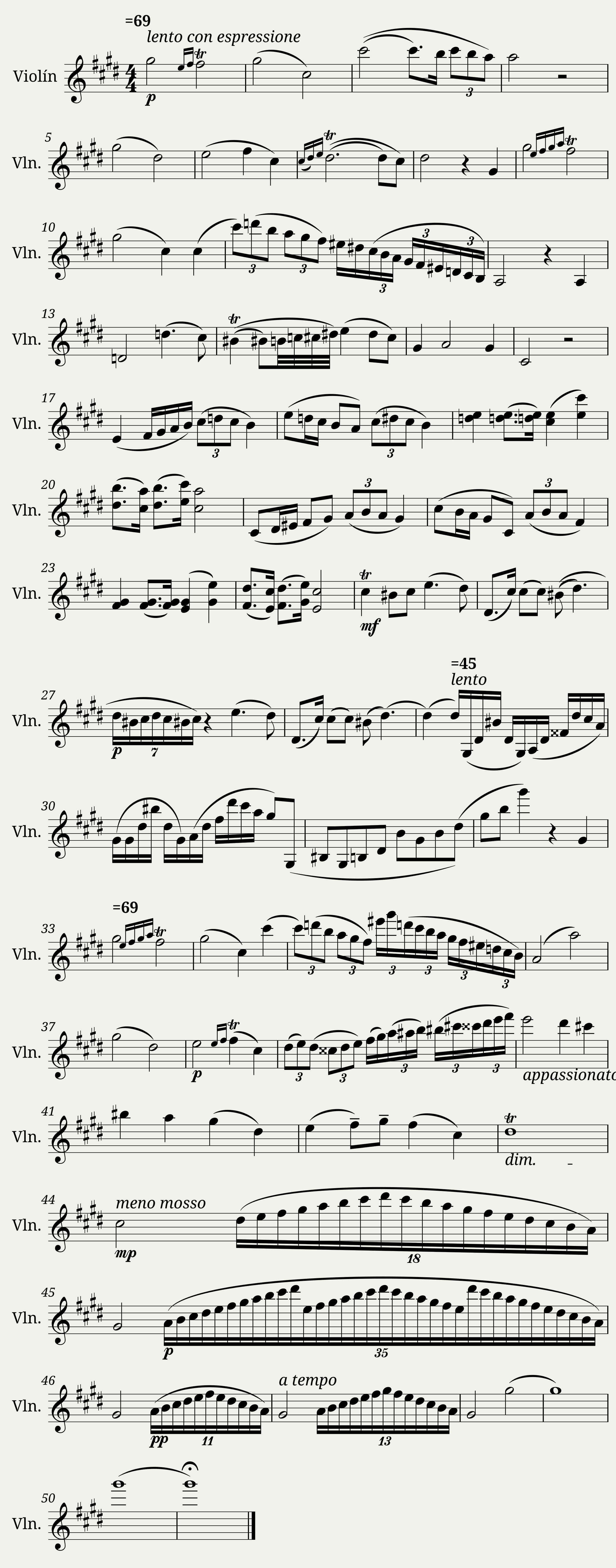 Nocturne No. 20 in C minor for Violin