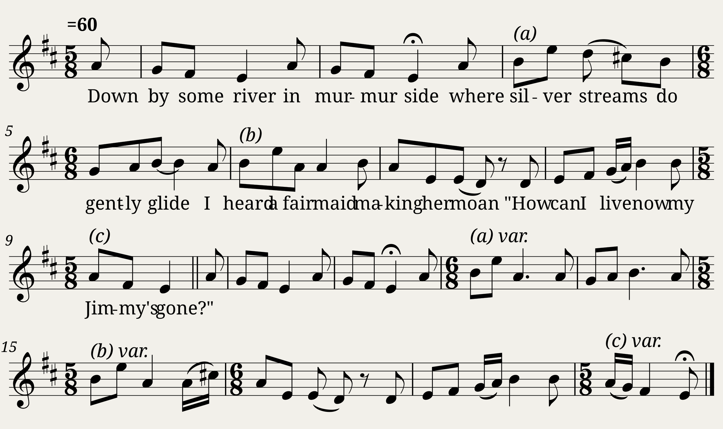 RVW2/1/71 Down By Some River