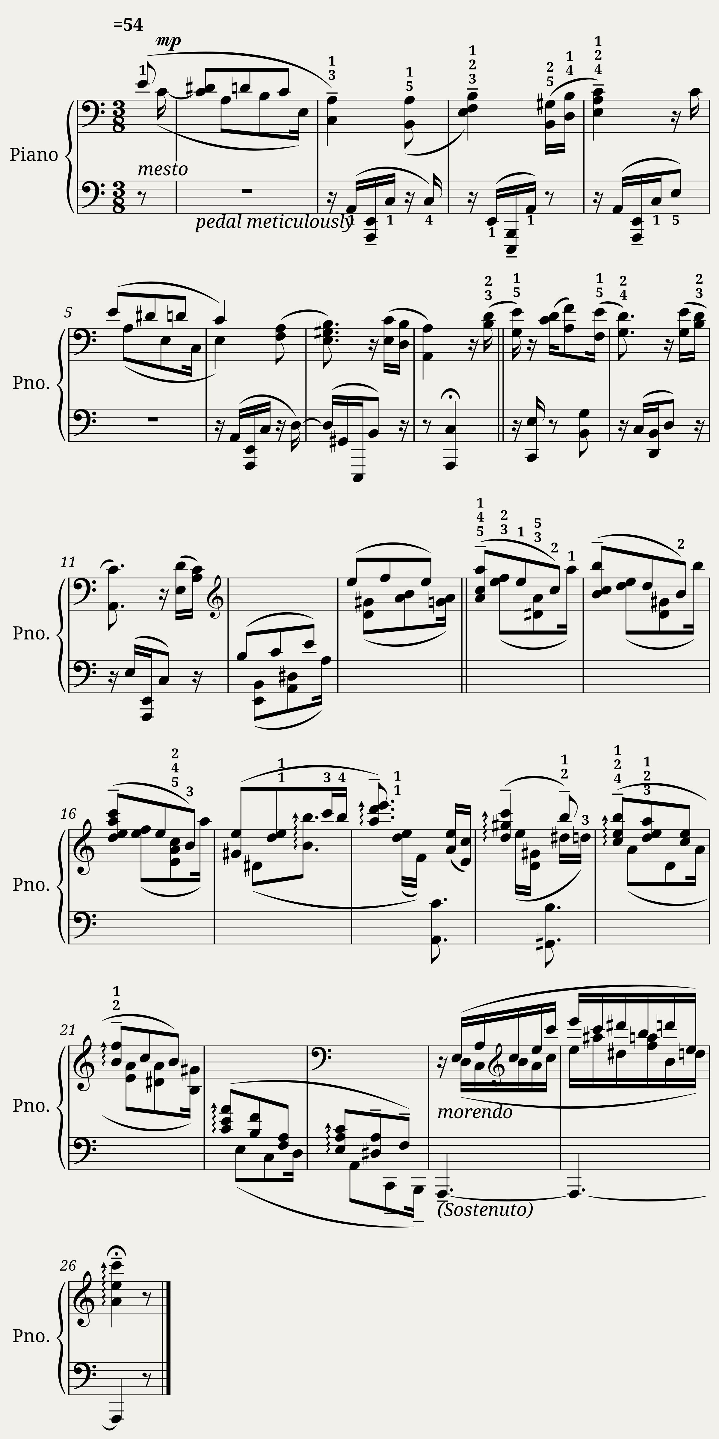 Lullaby For Left Hand Solo