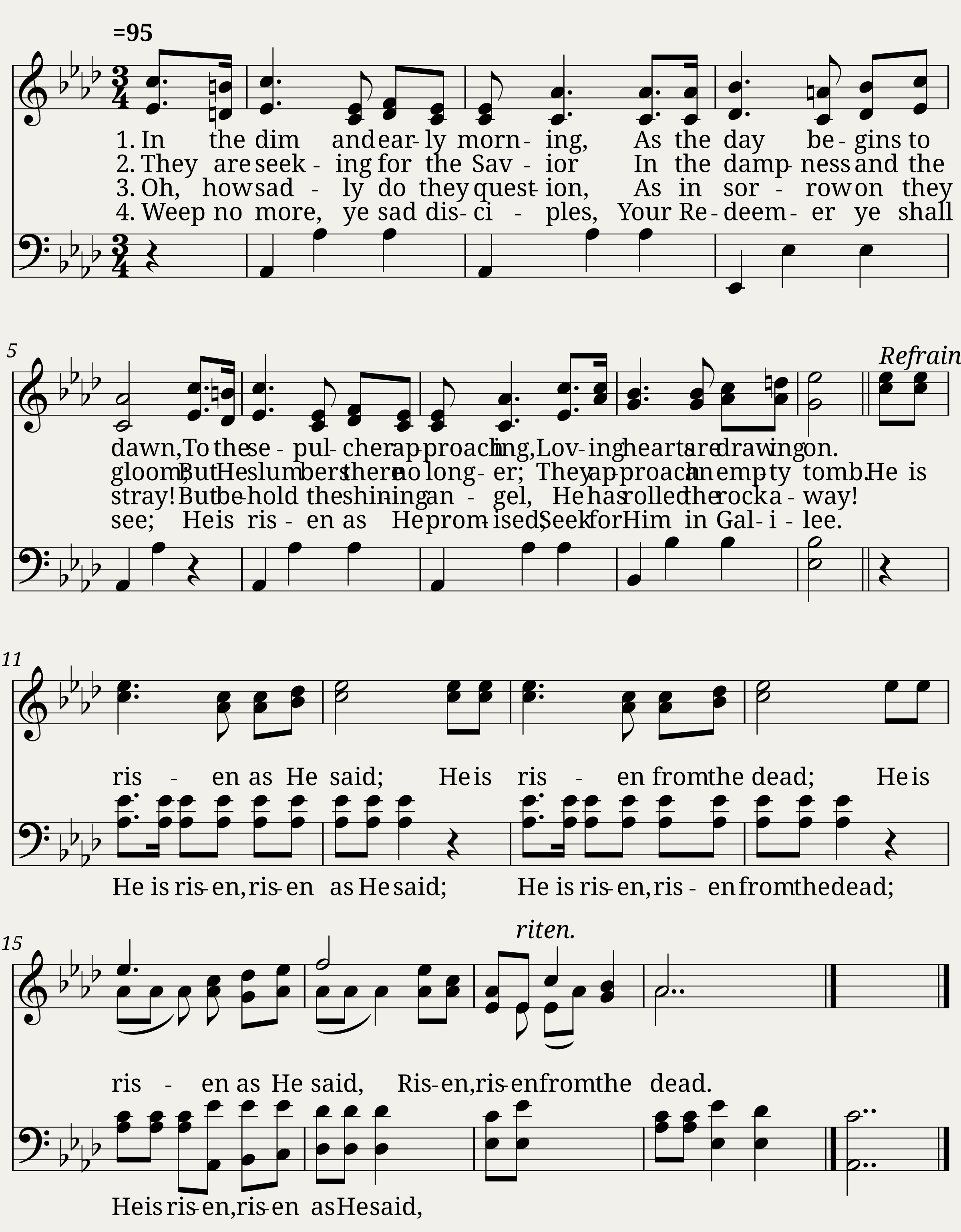 He is risen (latta) - Alonzo J. Abbey
