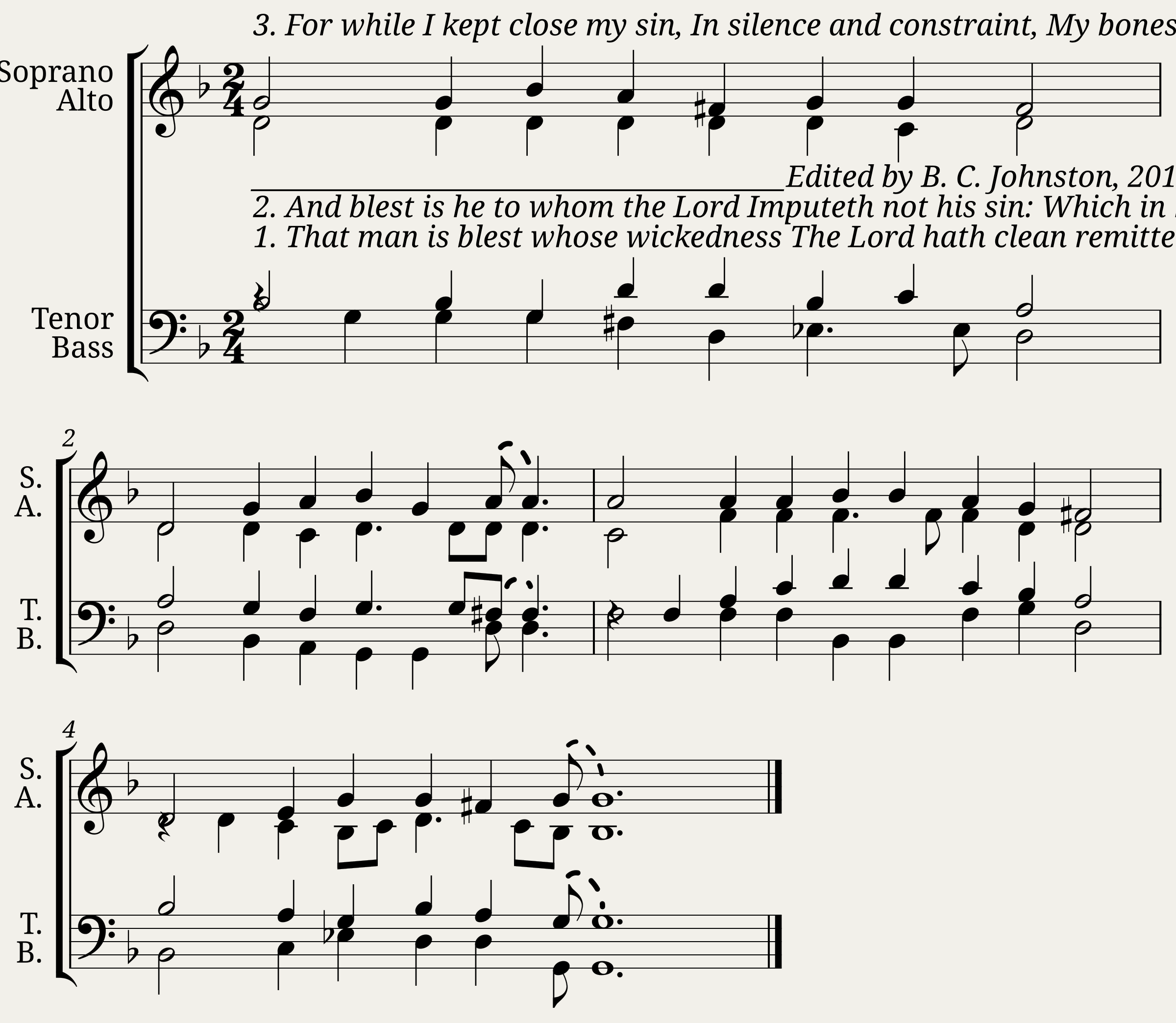 That man is blest whose wickedness