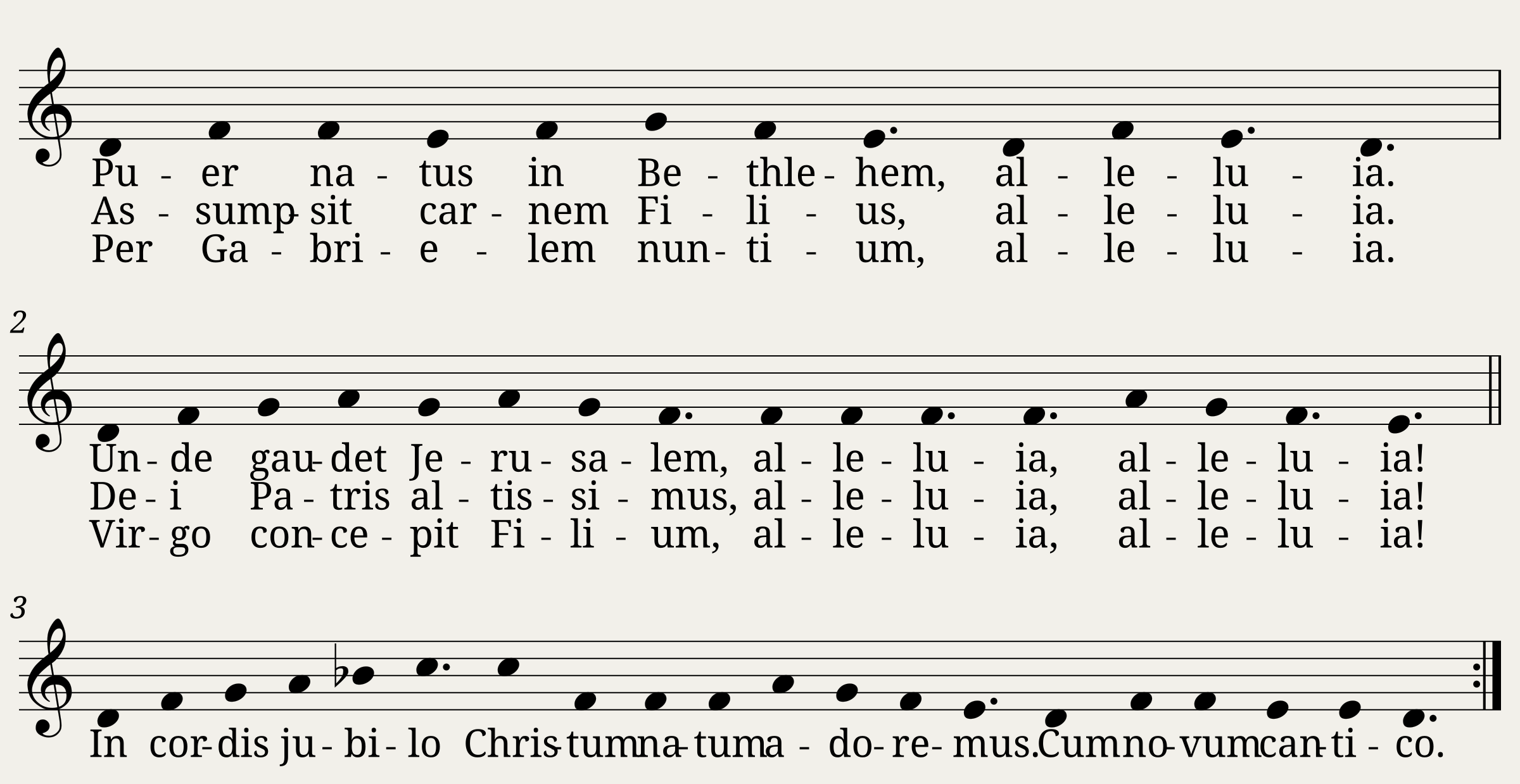 Puer natus - Anonymous (Gregorian chant)