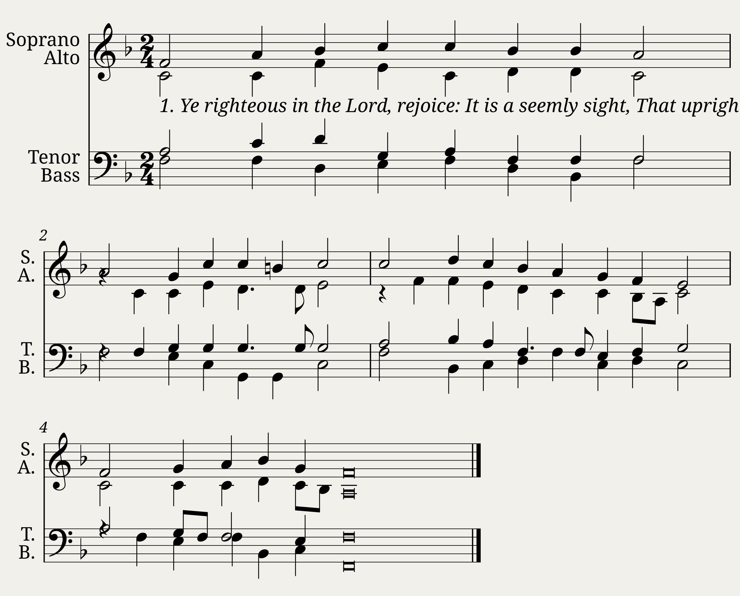 Ye righteous in the Lord rejoice