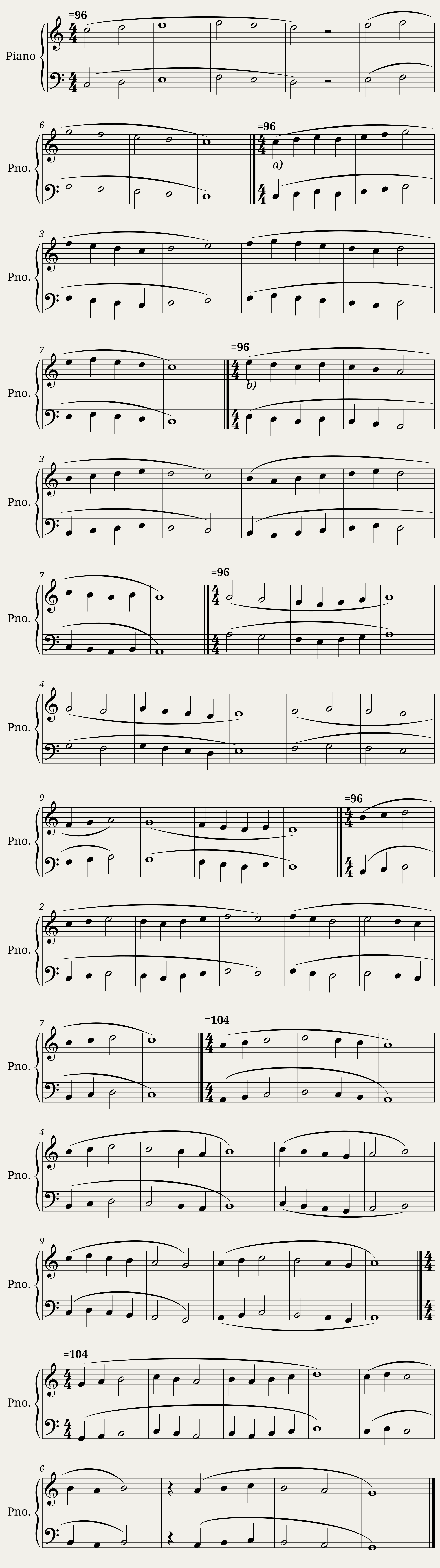 Six Unison Melodies