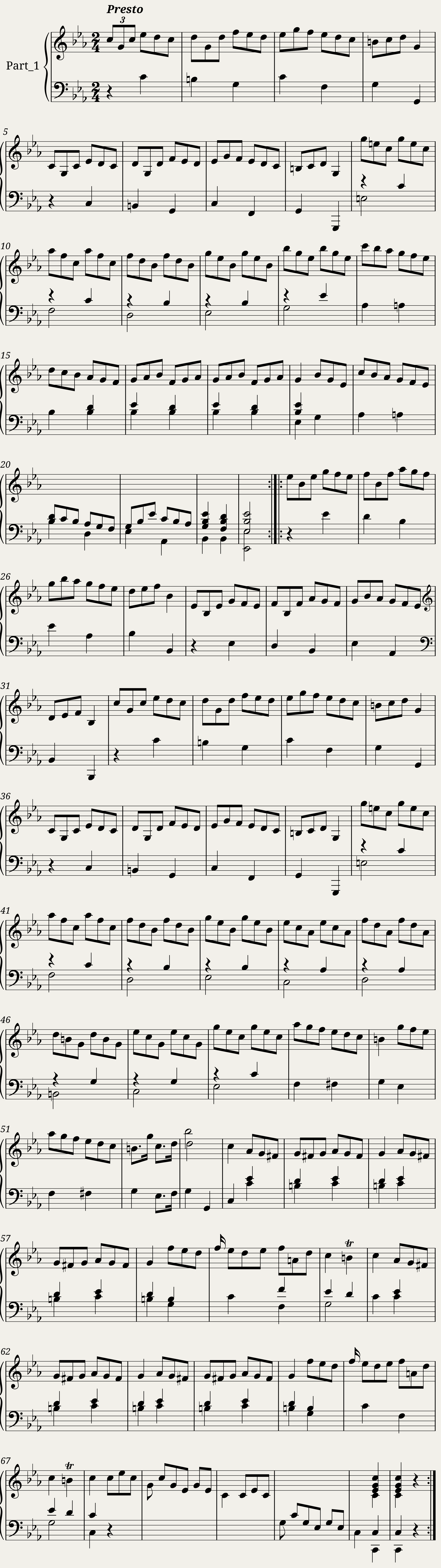 G. B. Pescetti - Sonata per Cembalo VI.