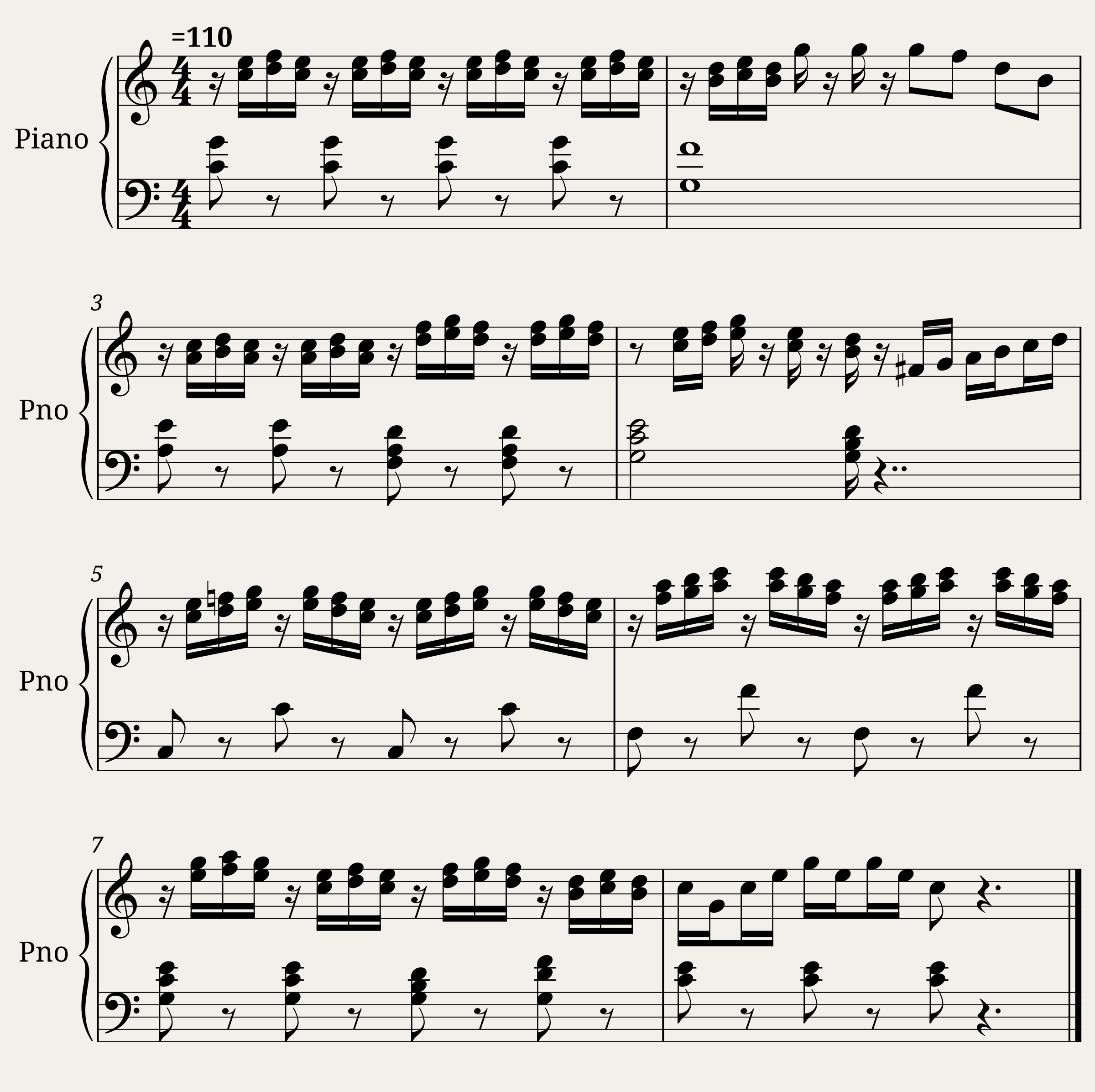 160 Eight-Measure Exercises, No. 3