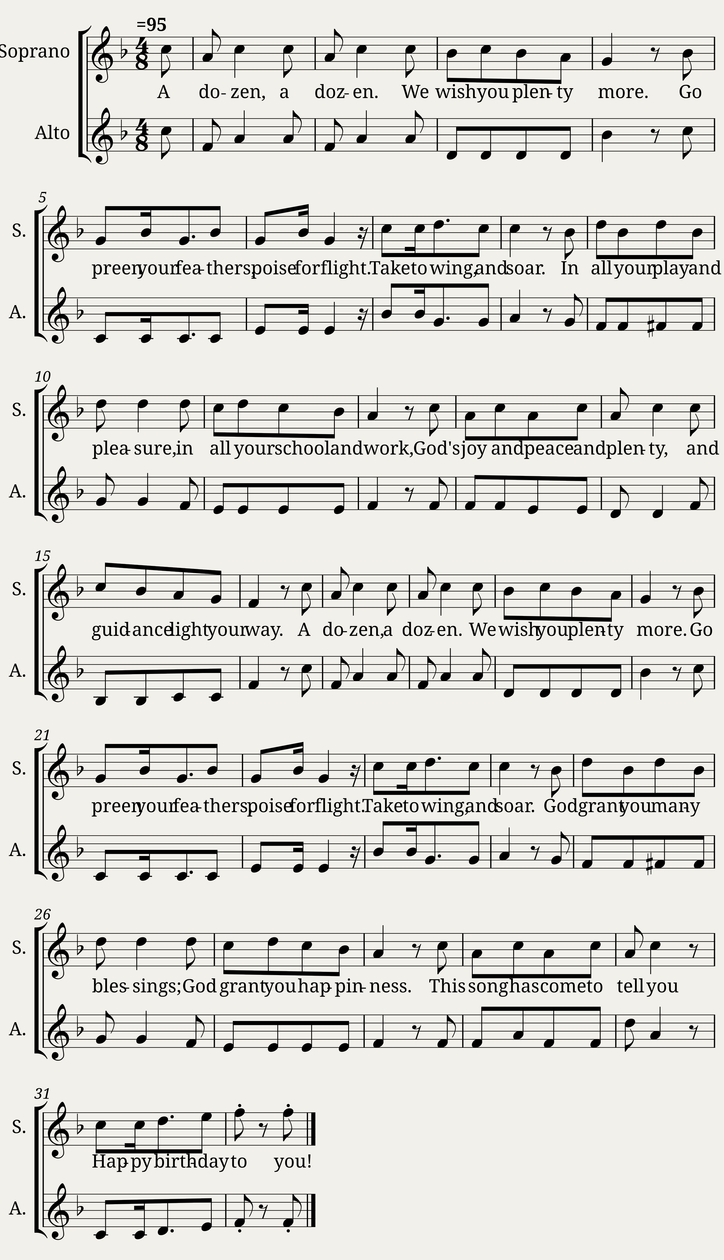 A Dozen (Original Happy Birthday Song)