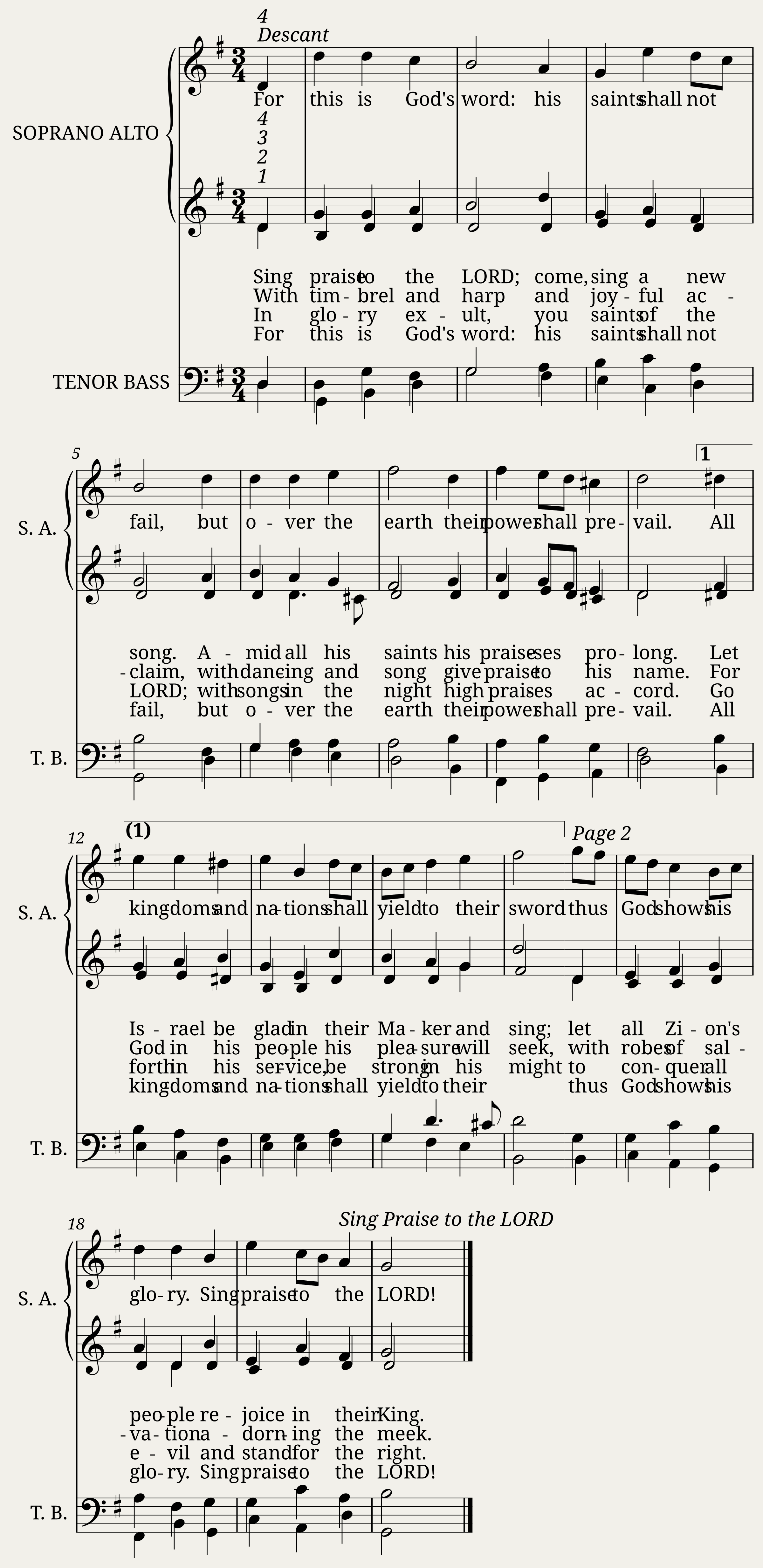 O Praise Ye the Lord
