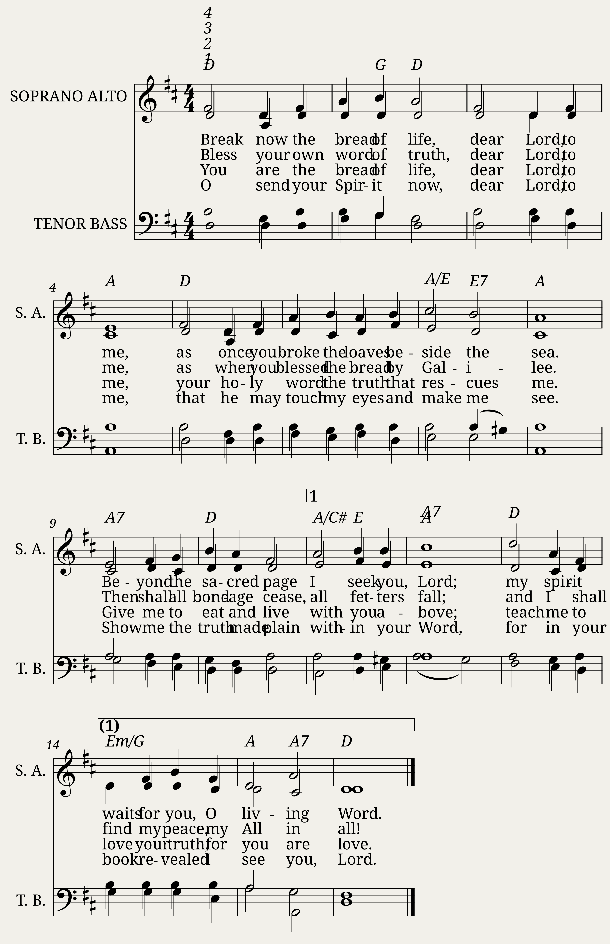 Break thou the bread of life (Sherwin) - William F. Sherwin