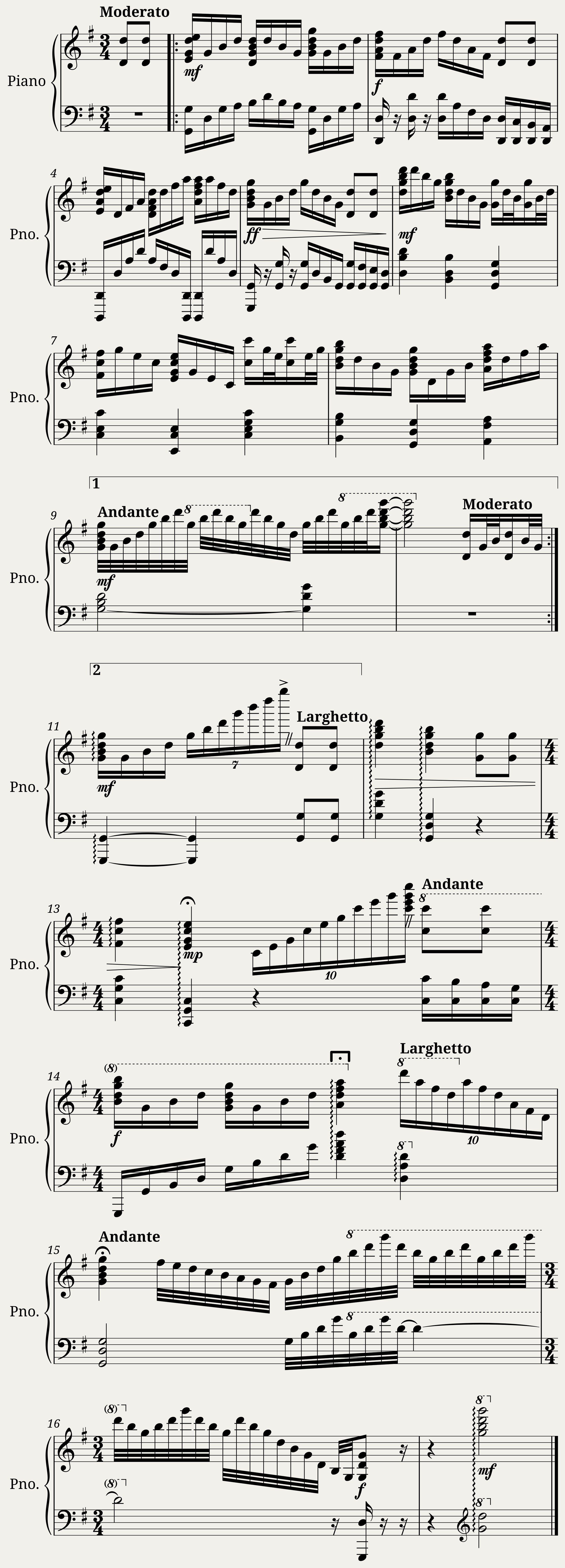 Happy Birthday To You (G Major)