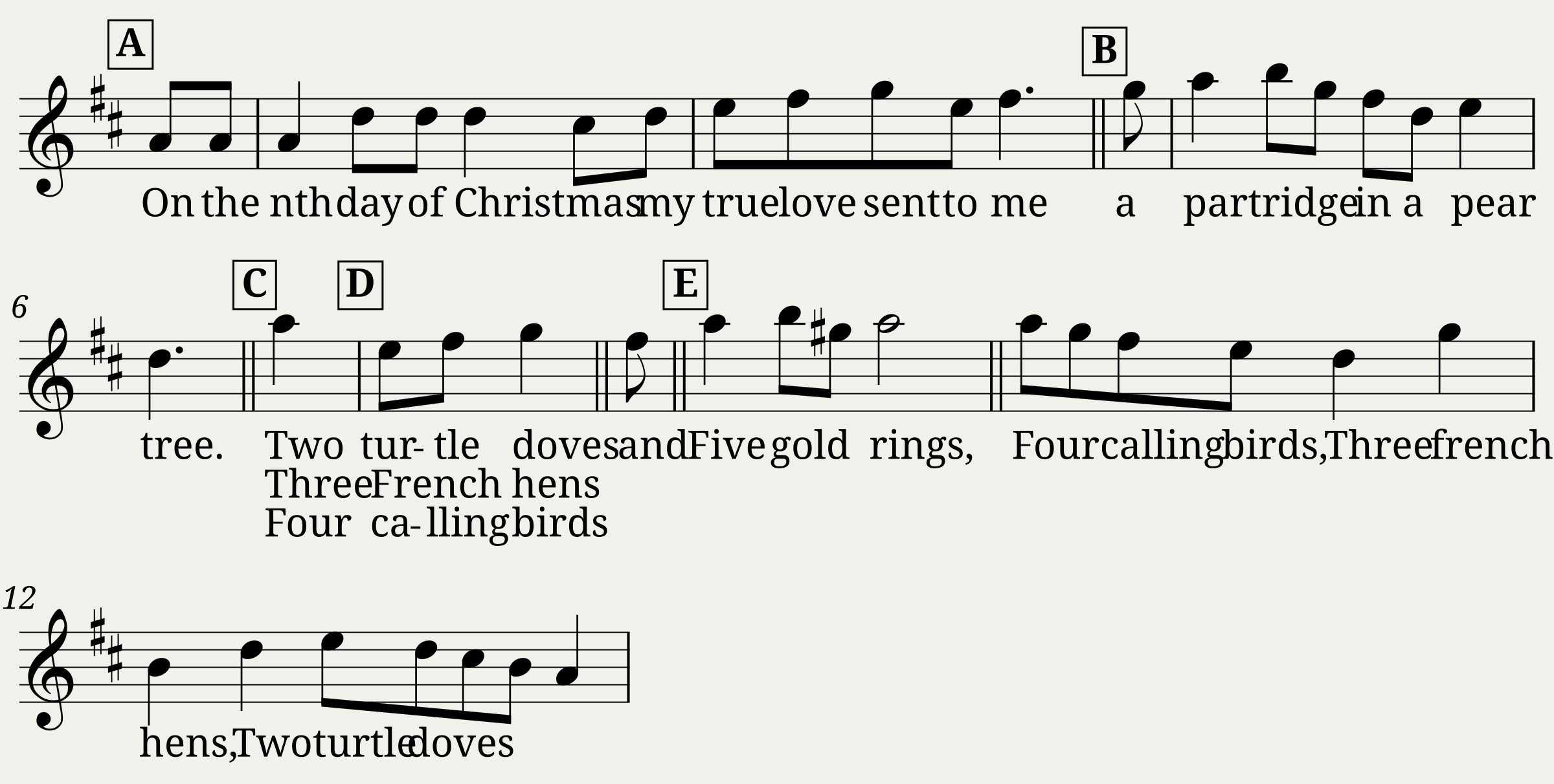The Twelve Days of Christmas