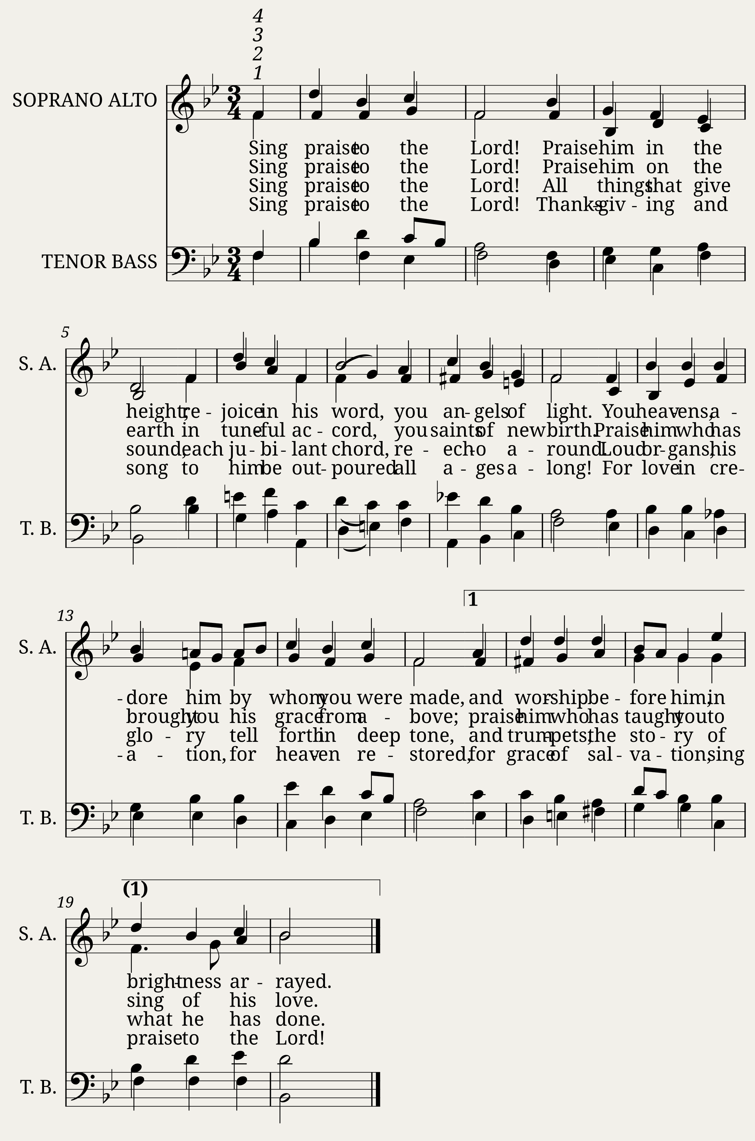 LAUDATE DOMINUM (Parry) - C. Hubert H. Parry