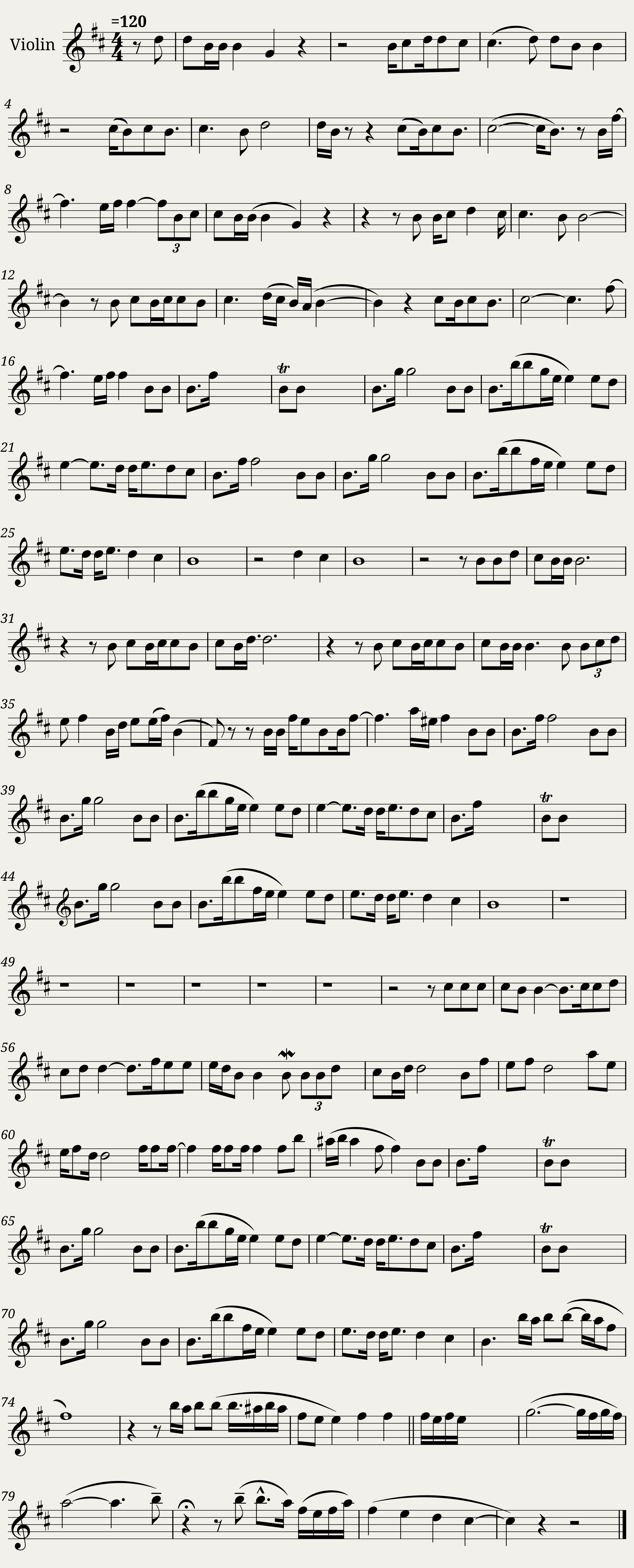 Skyfall easy violin