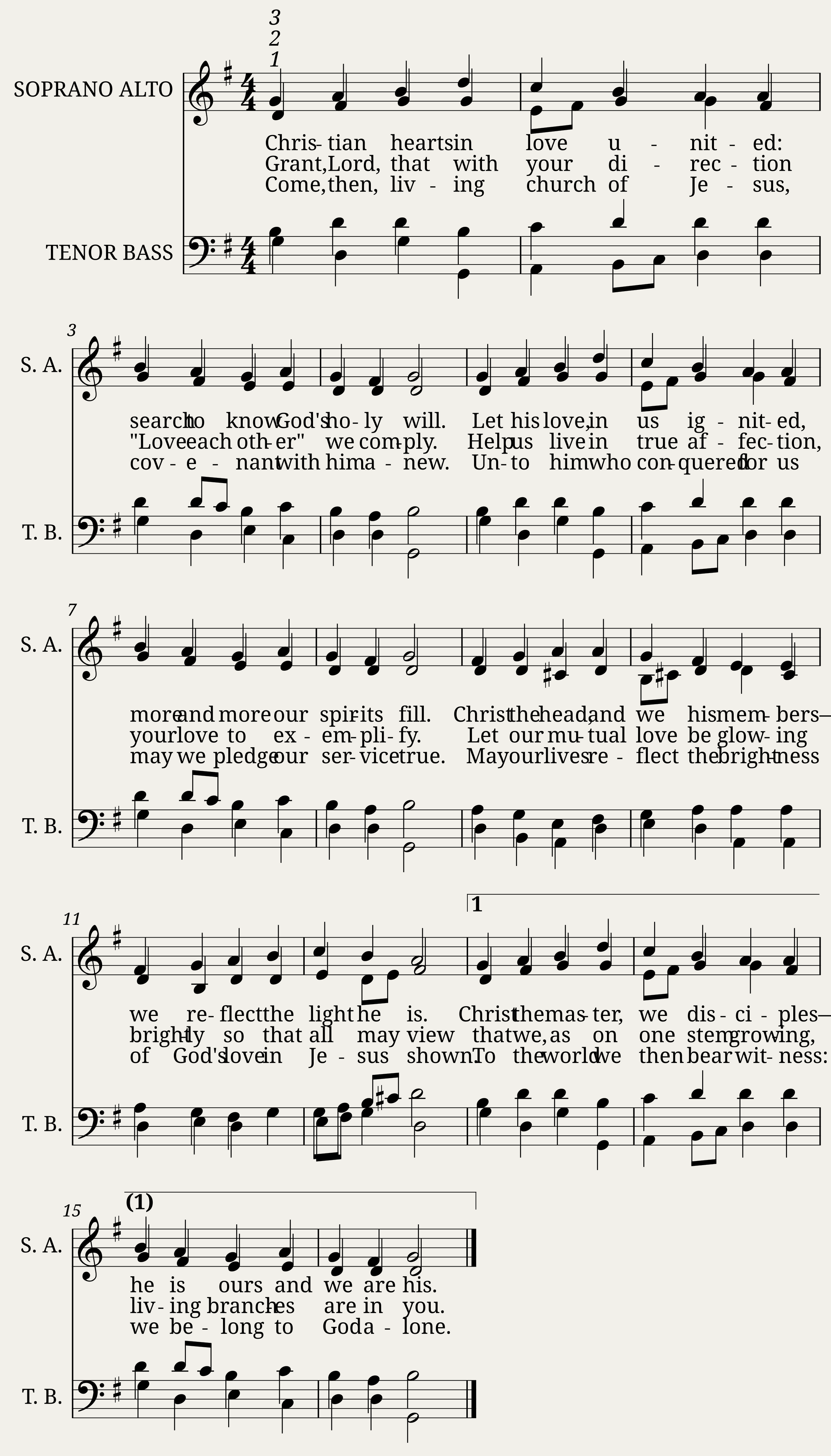 Christian Hearts in Love United - Nicolaus Ludwig Graf von Zinzendorf