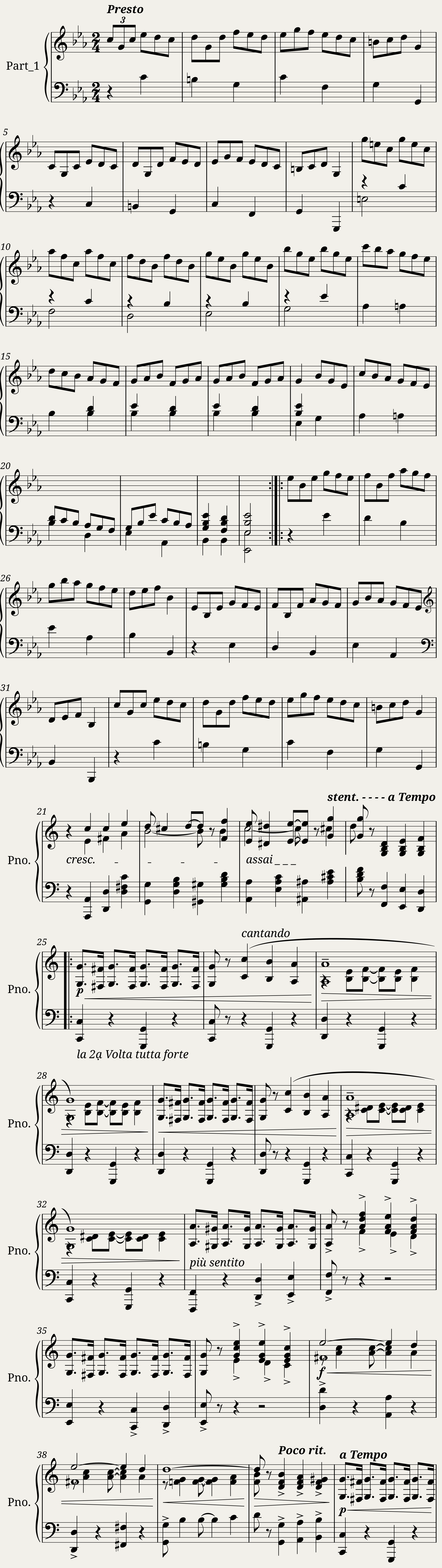 G. B. Pescetti - Sonata per Cembalo VI.