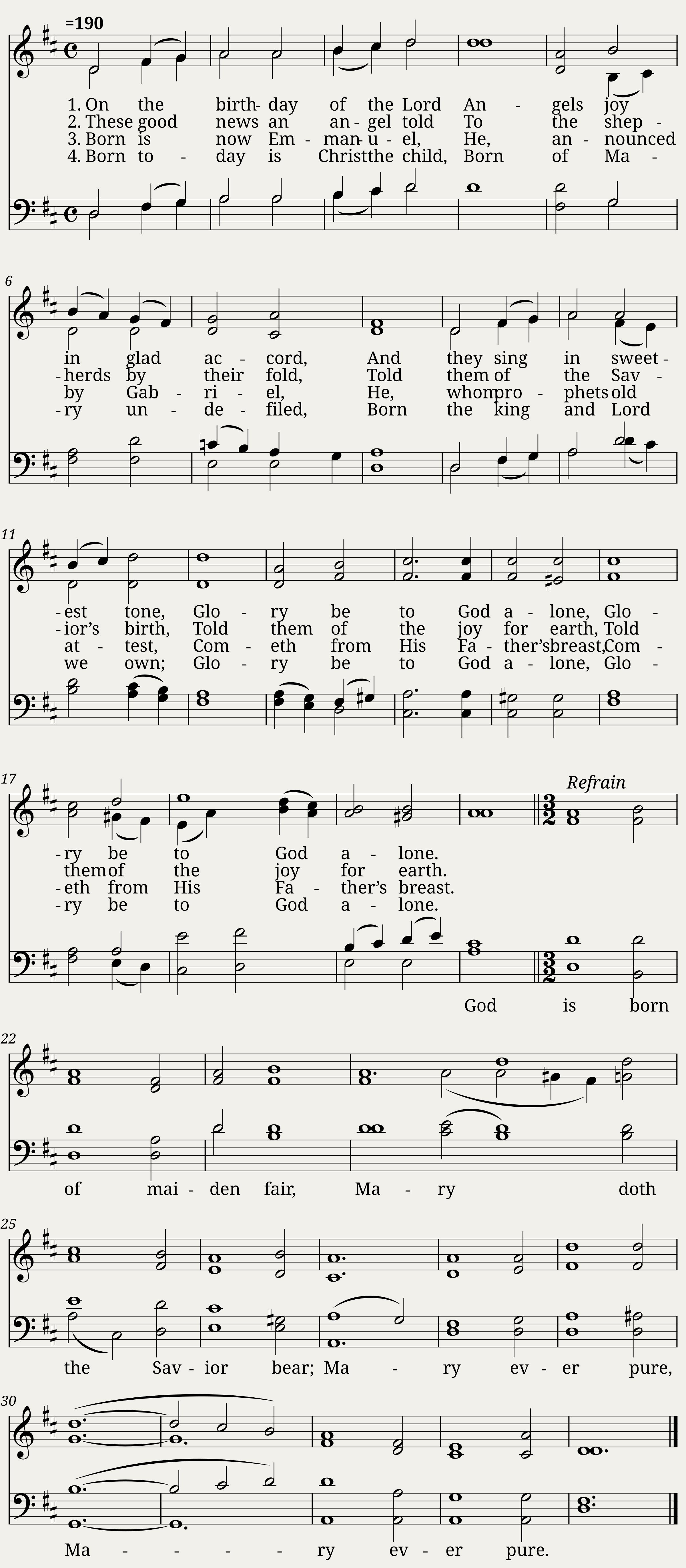 On the birthday of the lord (littledale) - John B. Dykes