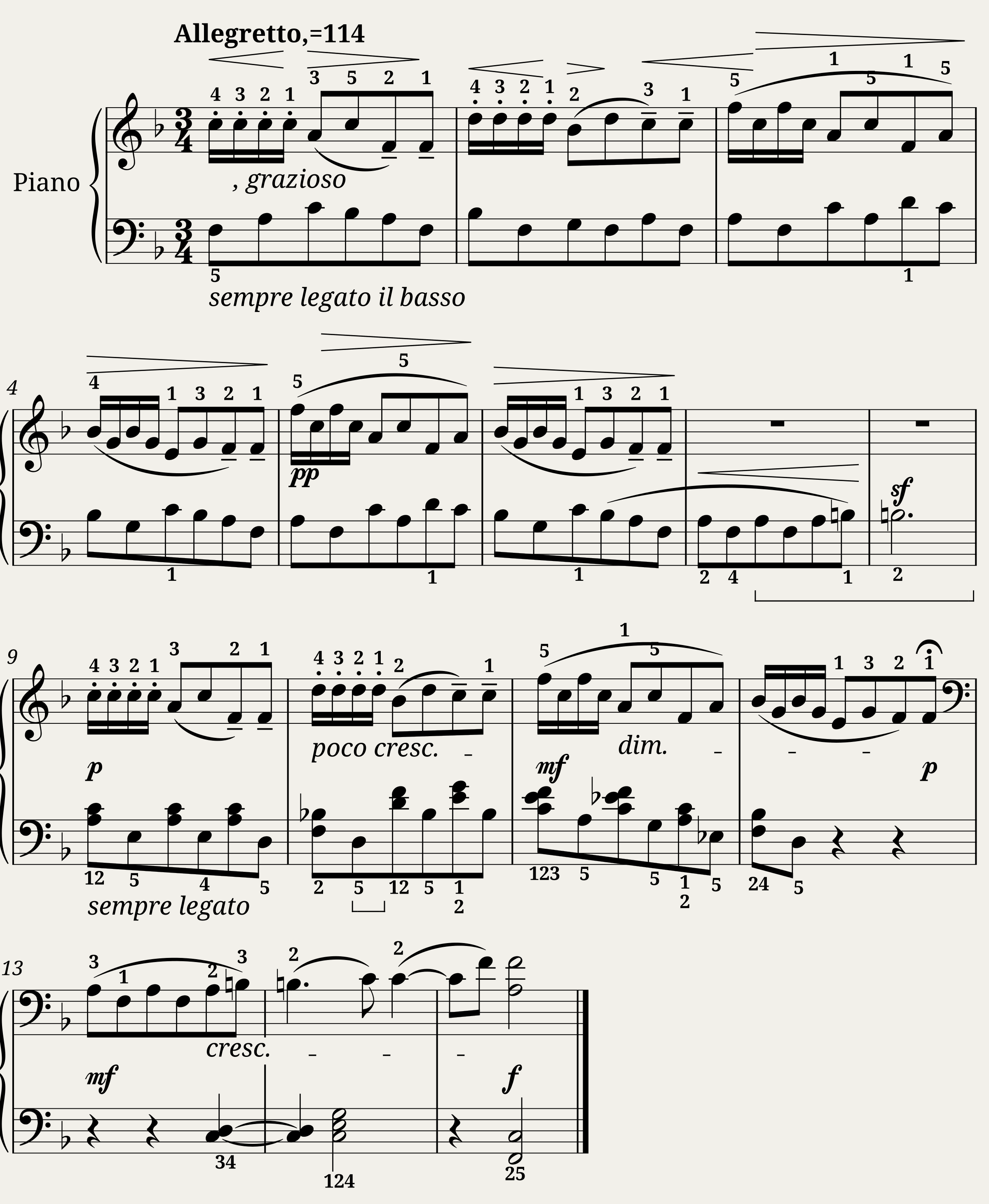 B. Bartok For Children Vol. 1 Nr.22 Allegretto Sz42