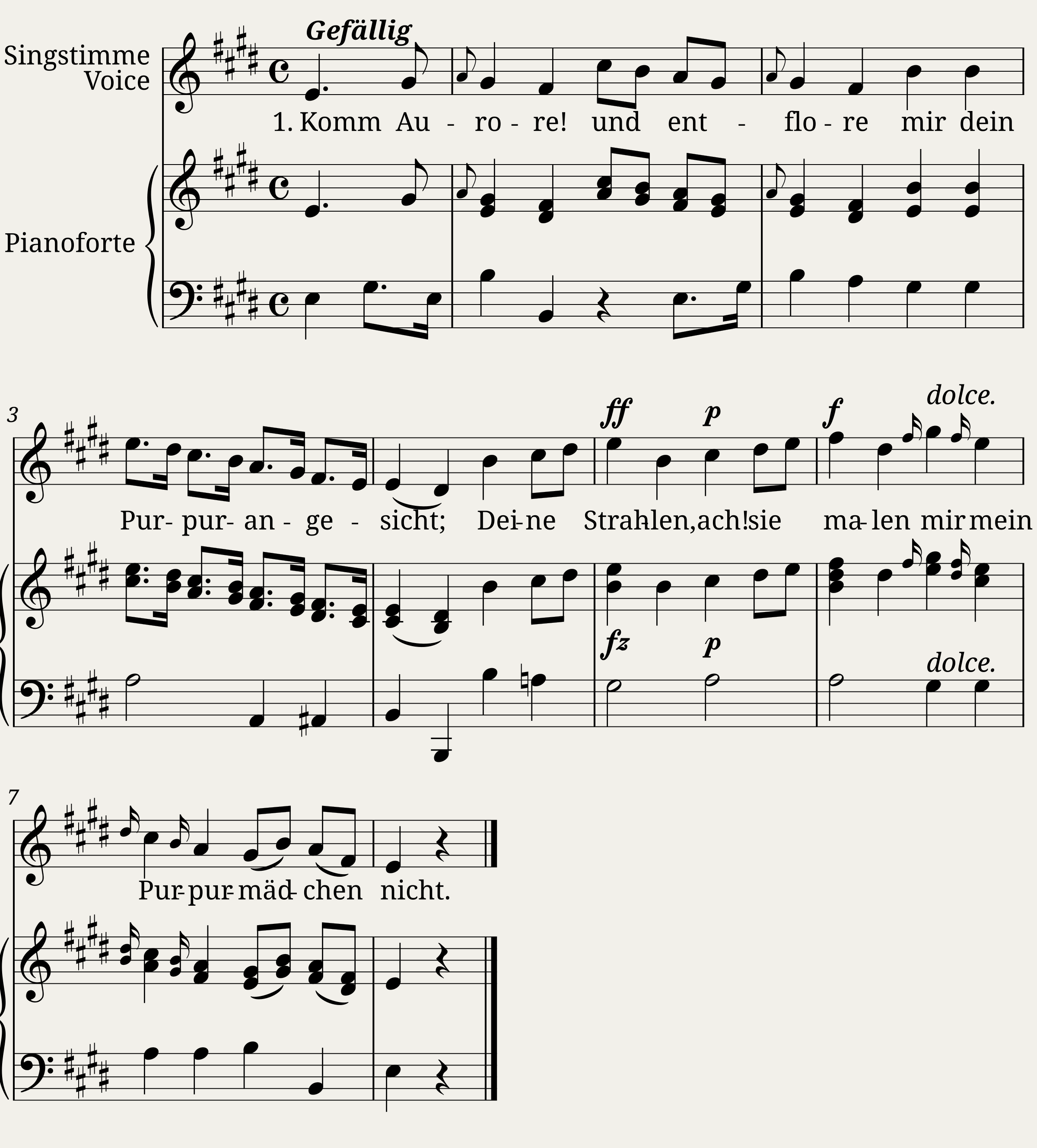 Lied der Morgenröte
