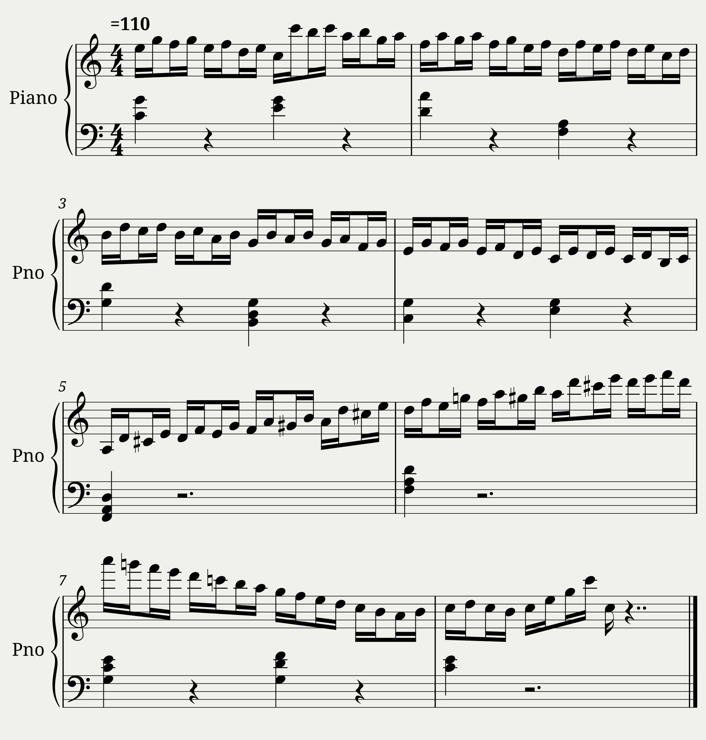160 Eight-Measure Exercises, No. 1