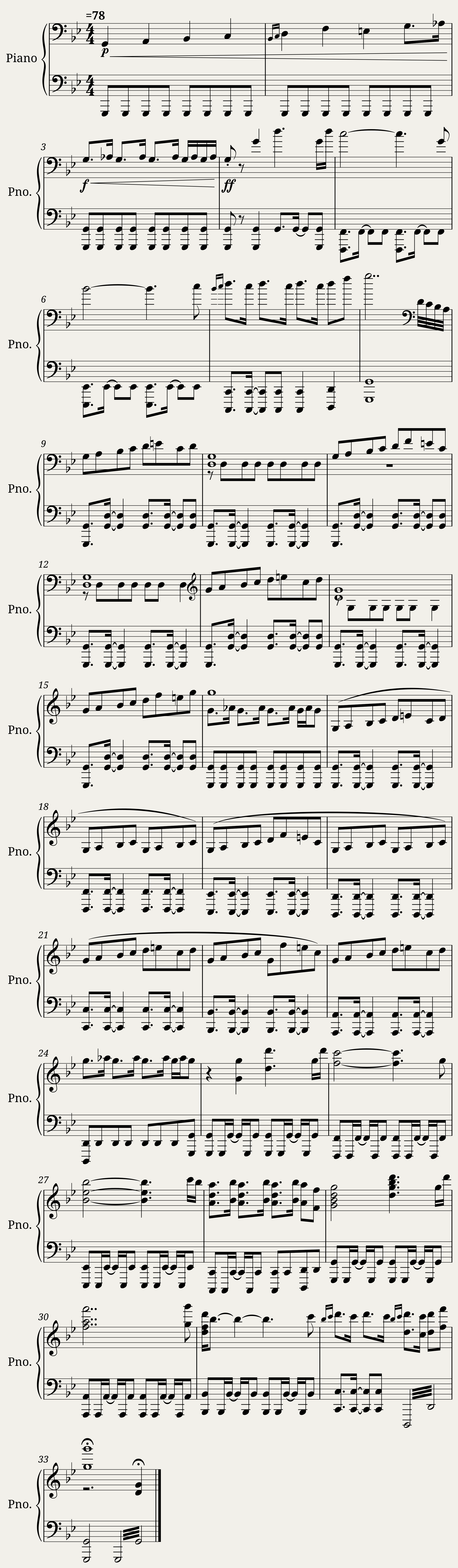 Geralt of Rivia (Easy Piano Solo)