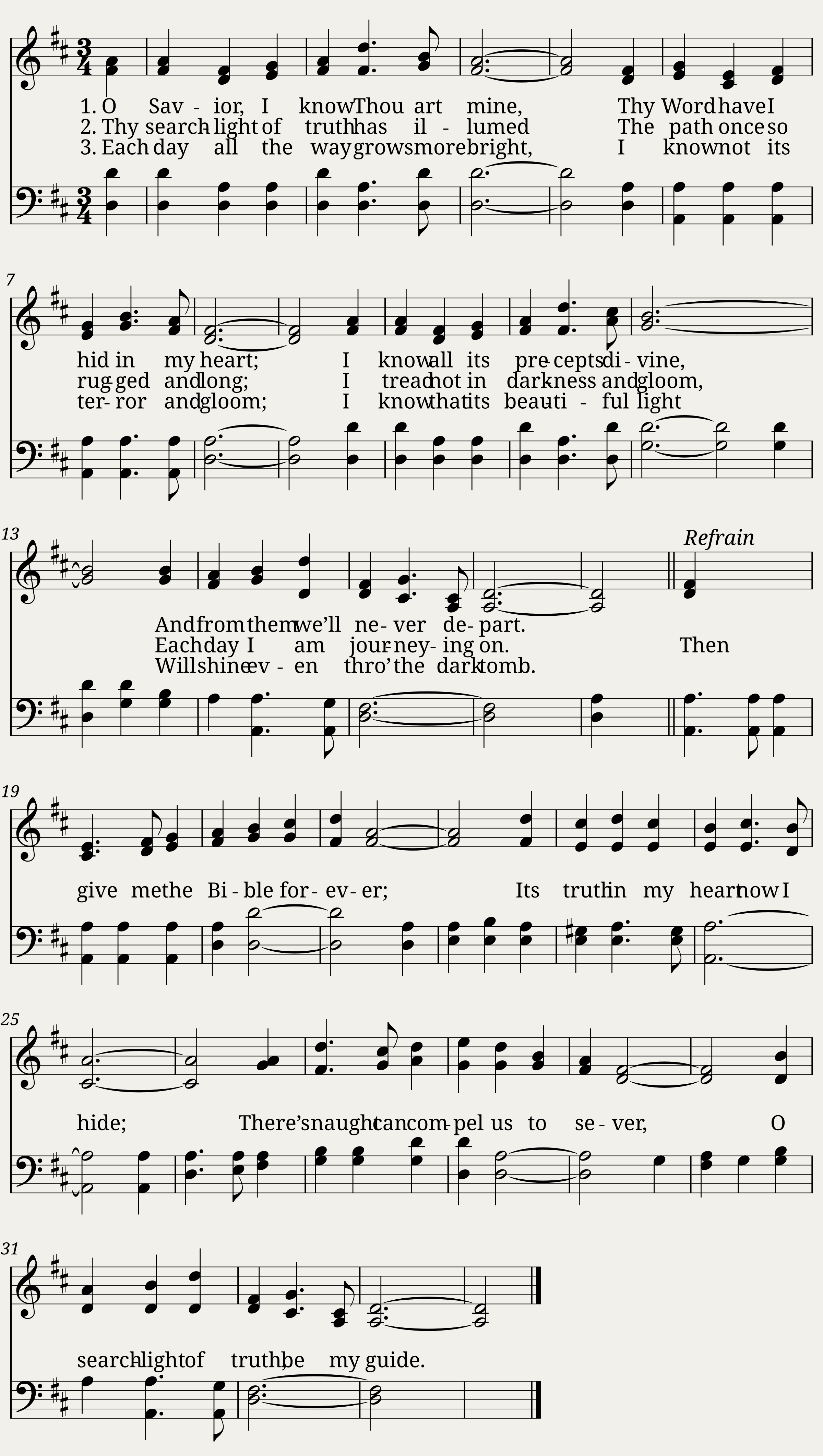 O Savior I know Thou art mine - A. F. Atkin