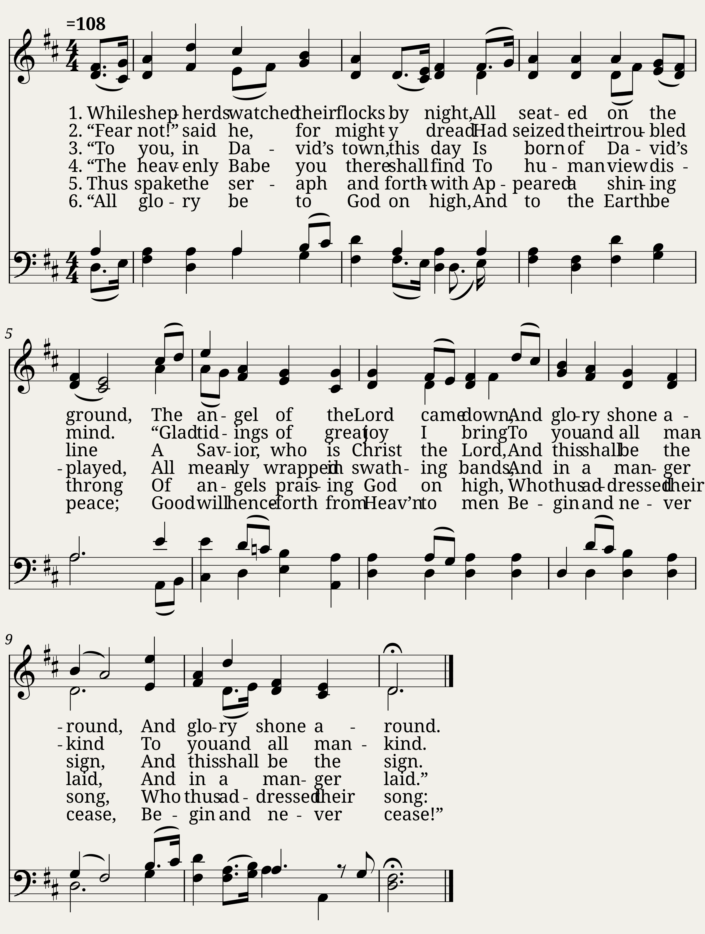 While shepherds watched their flocks - George F. Handel
