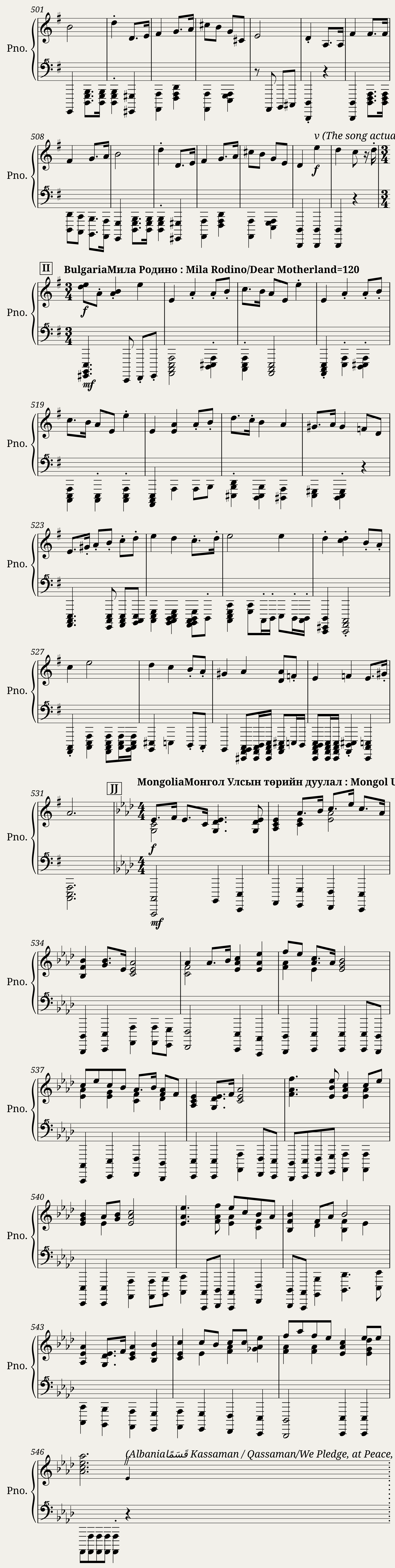A 200+ National Anthem Medley: Peace Love and Unity PART 1/6 — 4/4