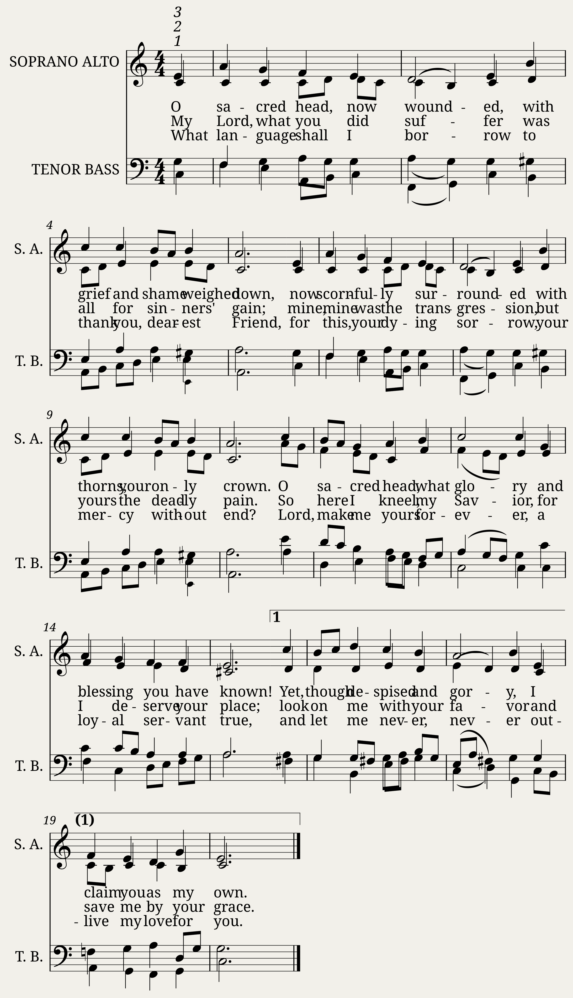 PASSION CHORALE (Hassler) - Hans Leo Hassler