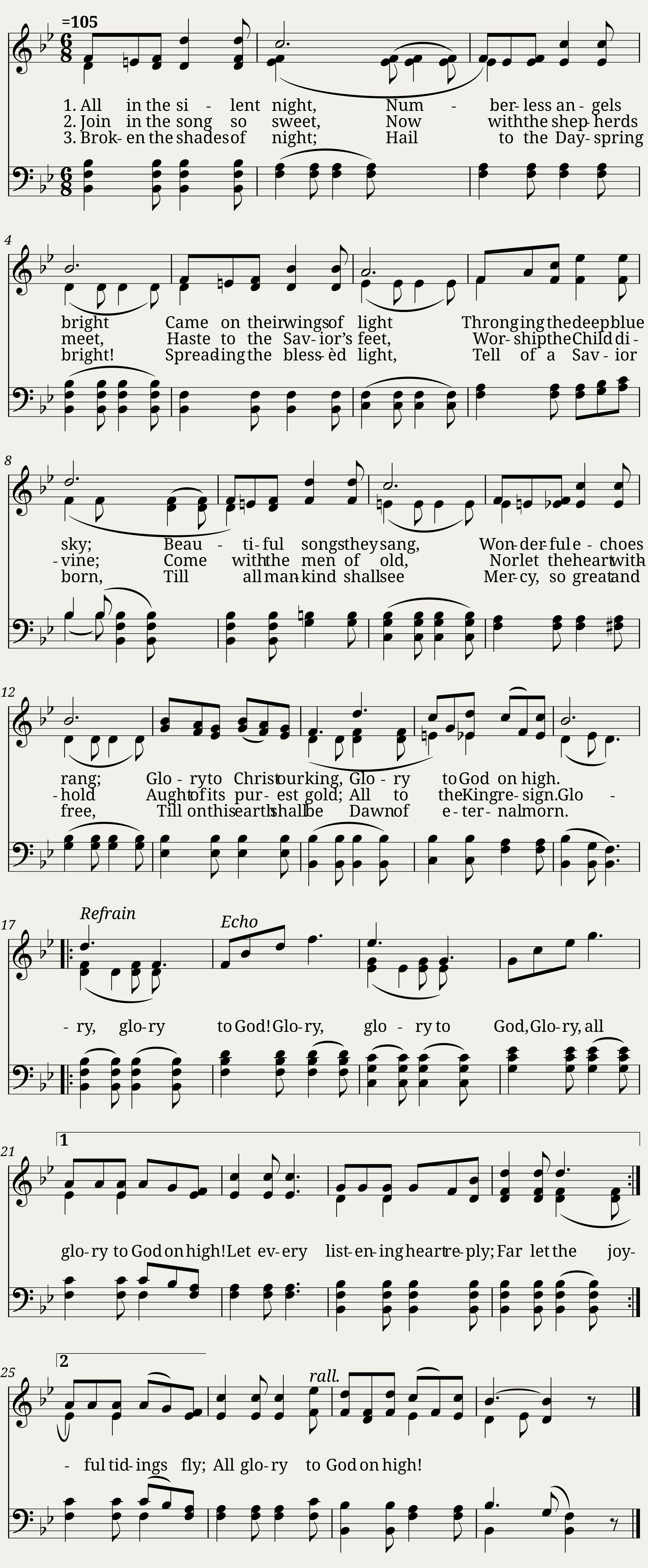 All in the silent night - Isaac H. Meredith