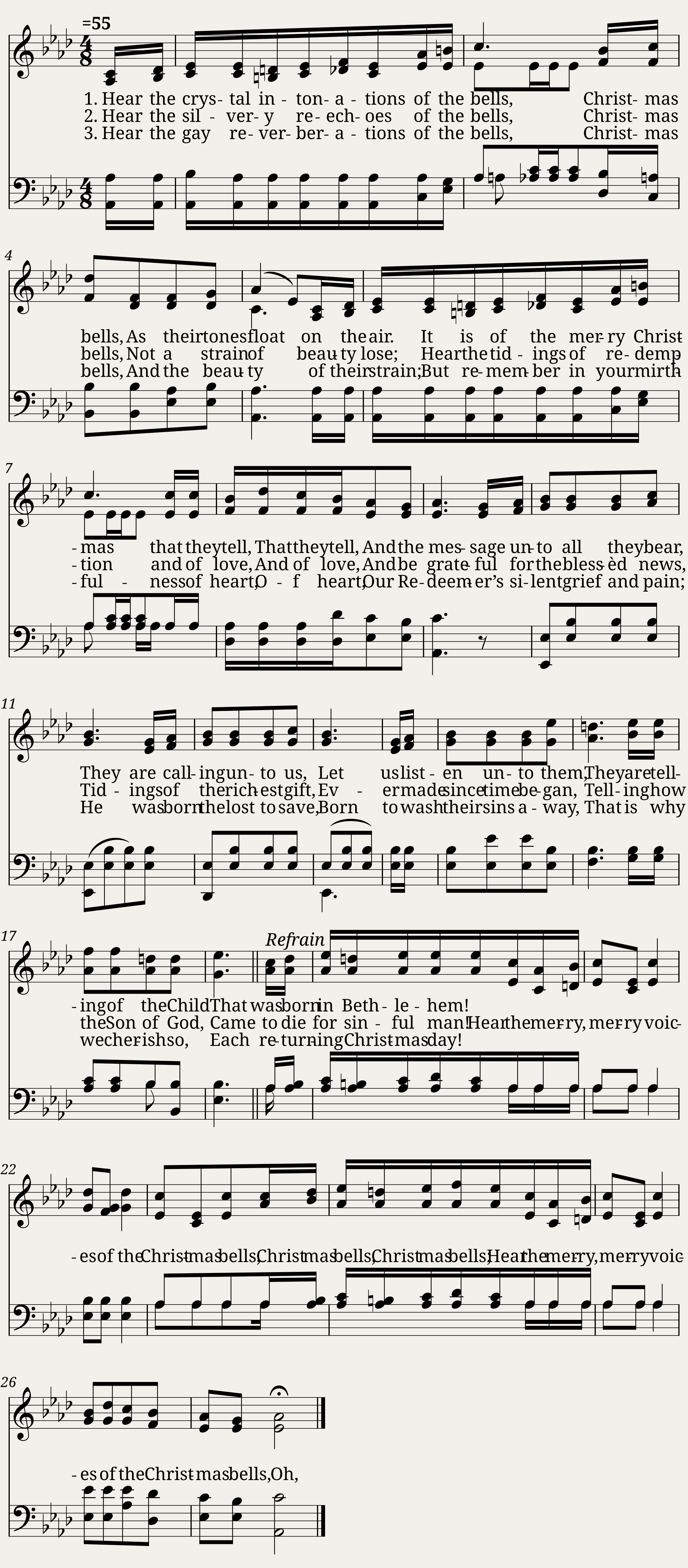 Merry christmas bells - Alonzo J. Abbey