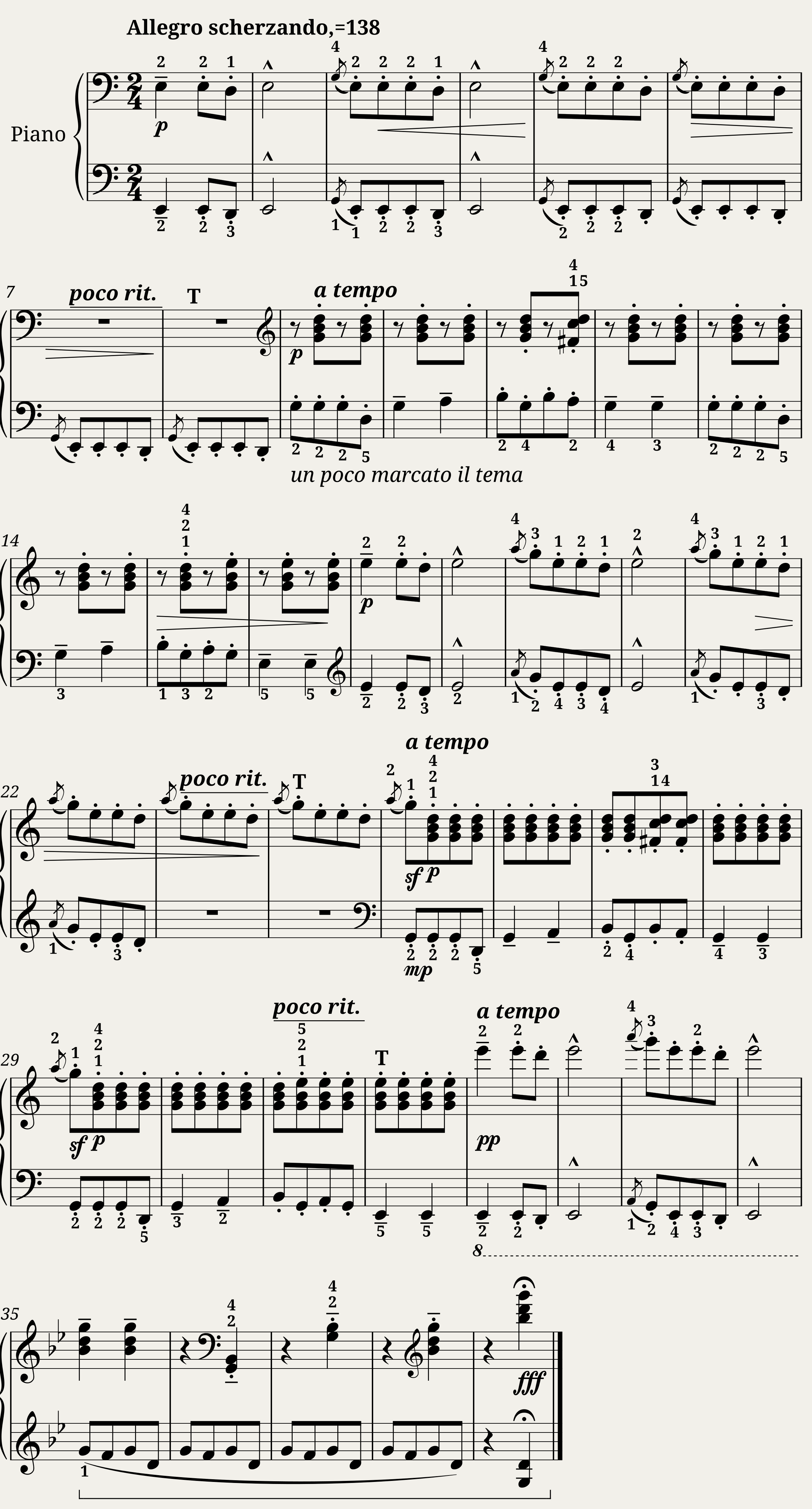B. Bartok For Children Vol. 1 Nr.29-Pentatonic Tune Sz42