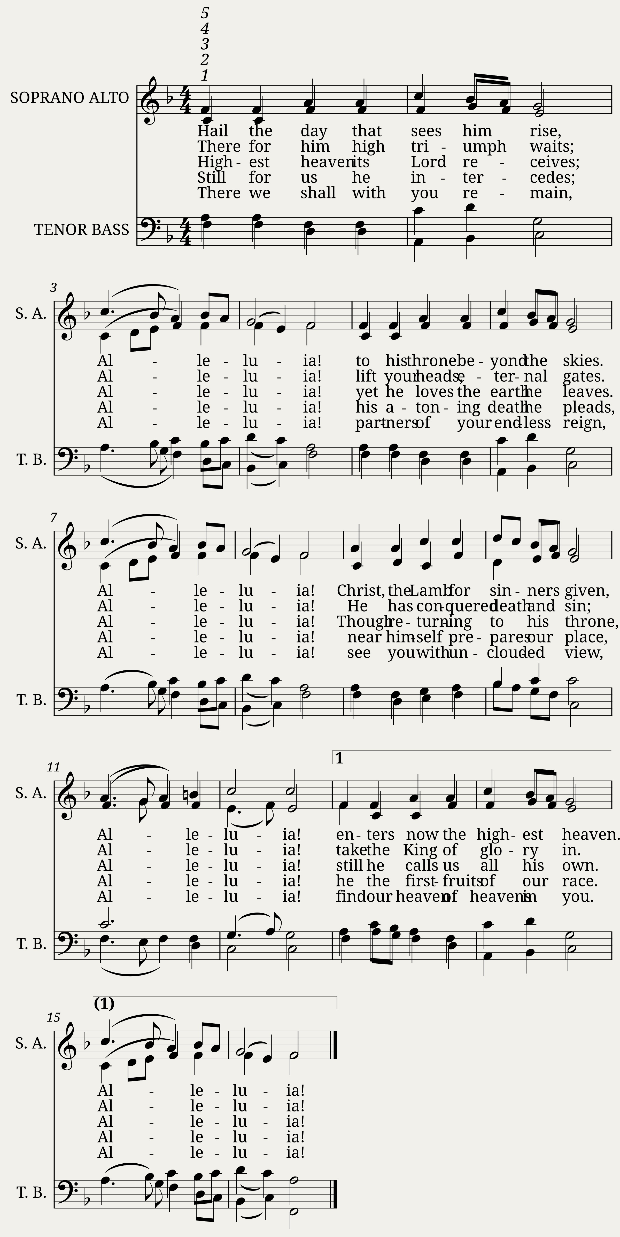 Hail the Day That Sees Him Rise - Charles Wesley