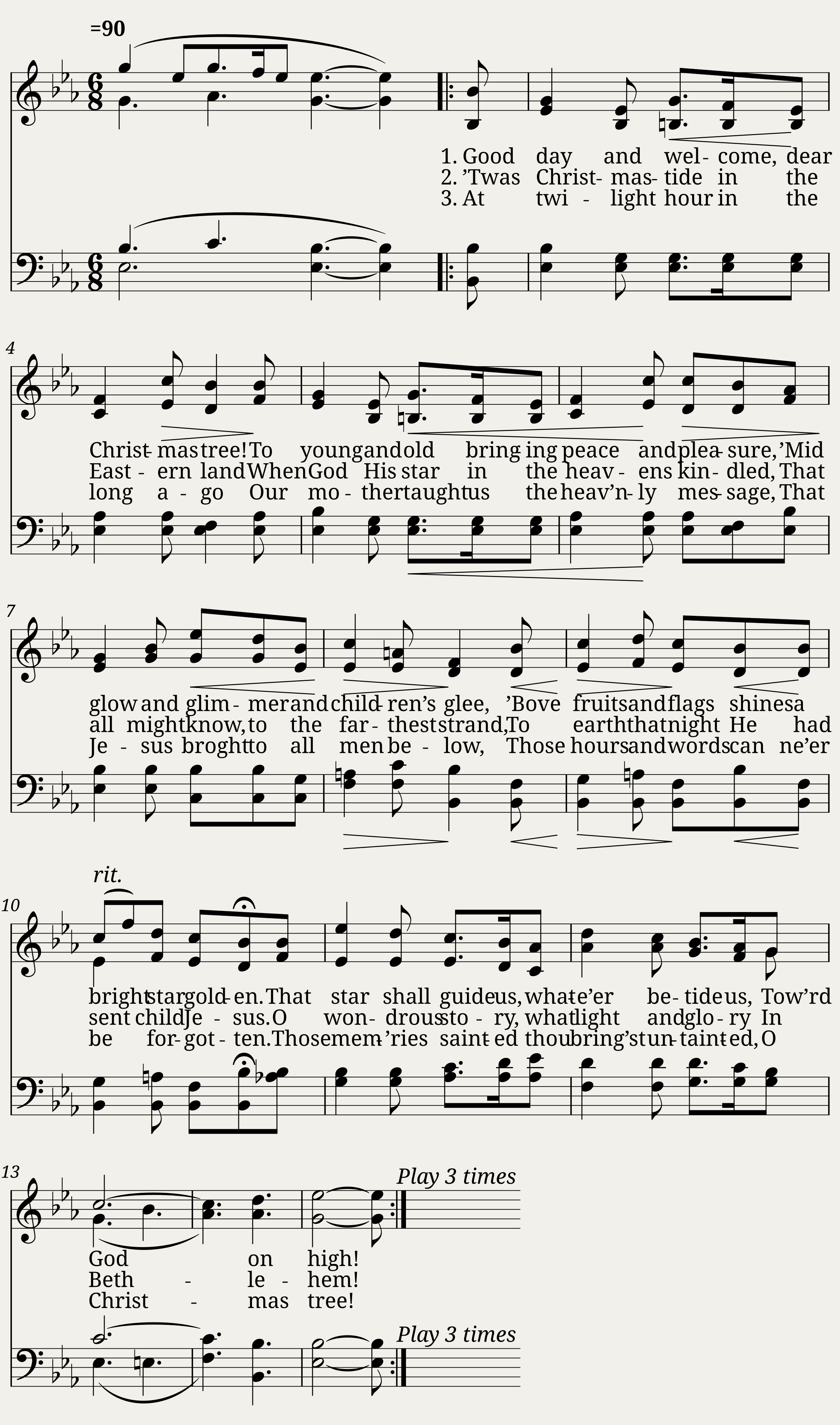 Good day and welcome - Edvard H. Grieg