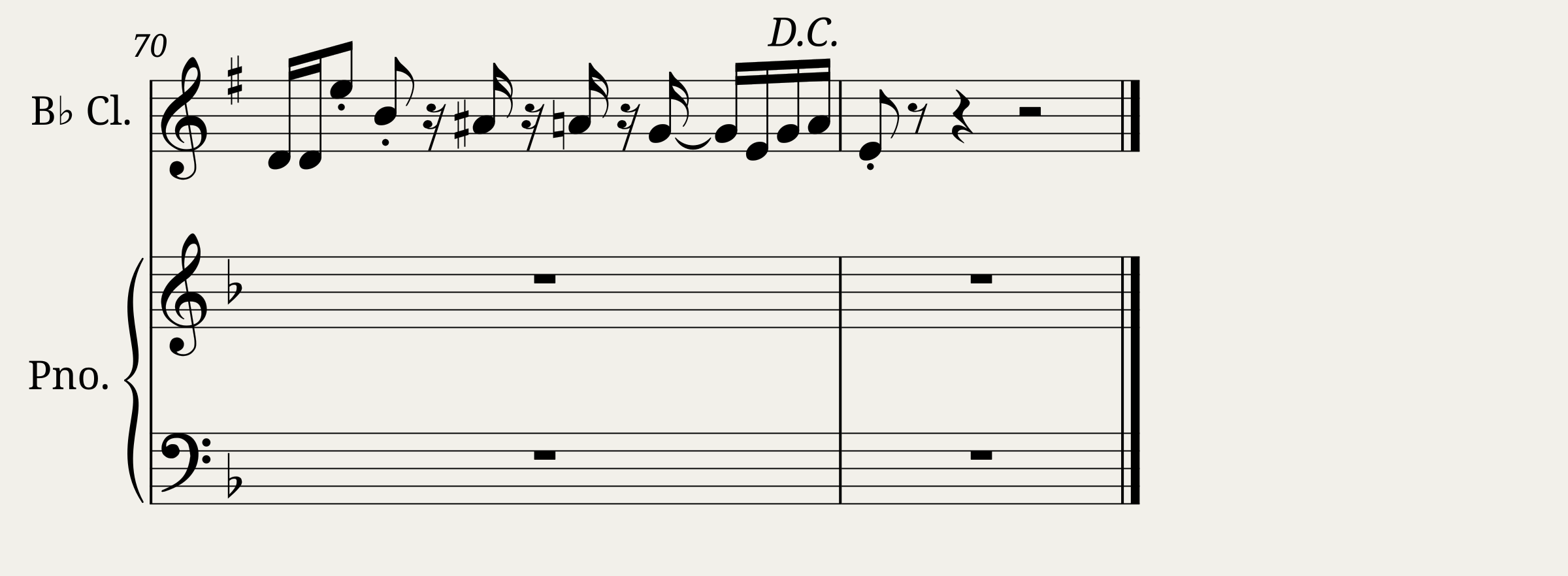 Megalovania (Undertale) for Clarinet and Piano — 2/2