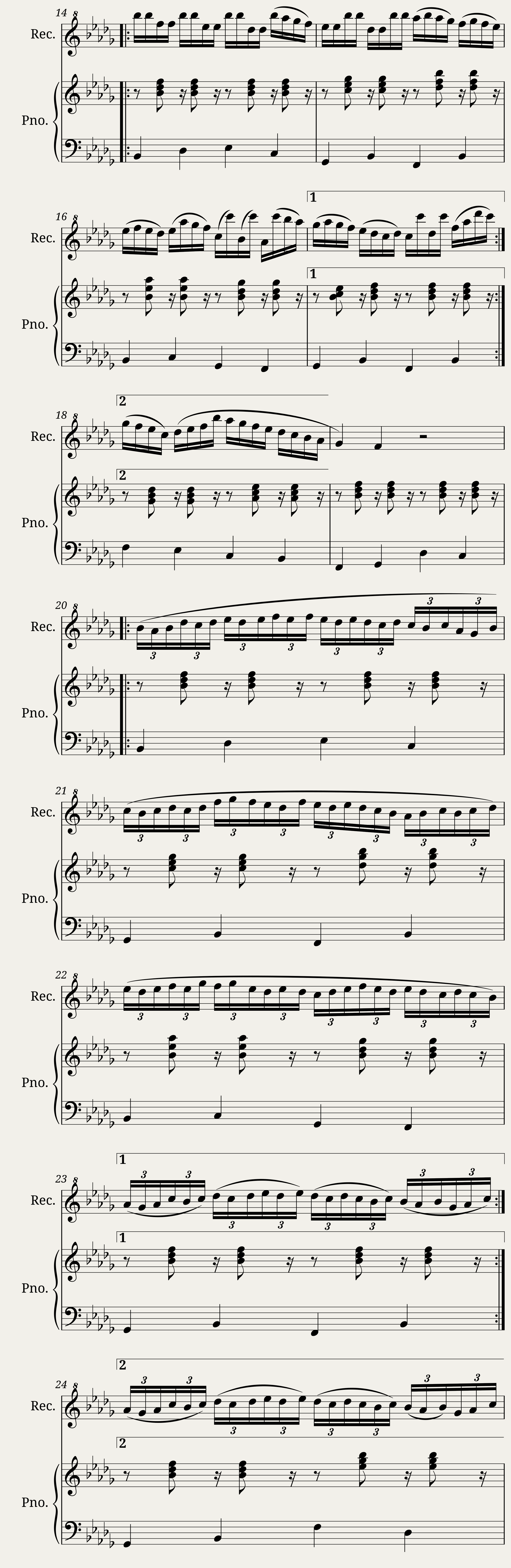 Recorder/Piano Duet — 2/3