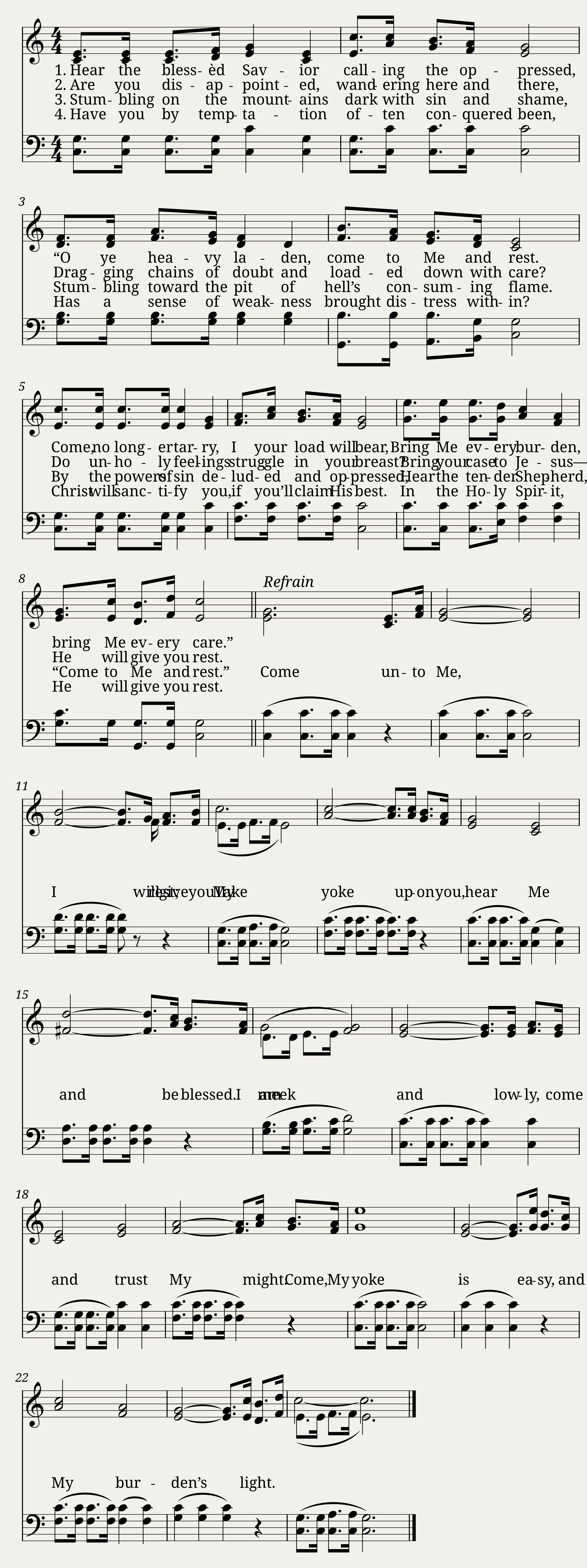 Hear the blessed Savior calling the oppressed - Charles Price Jones